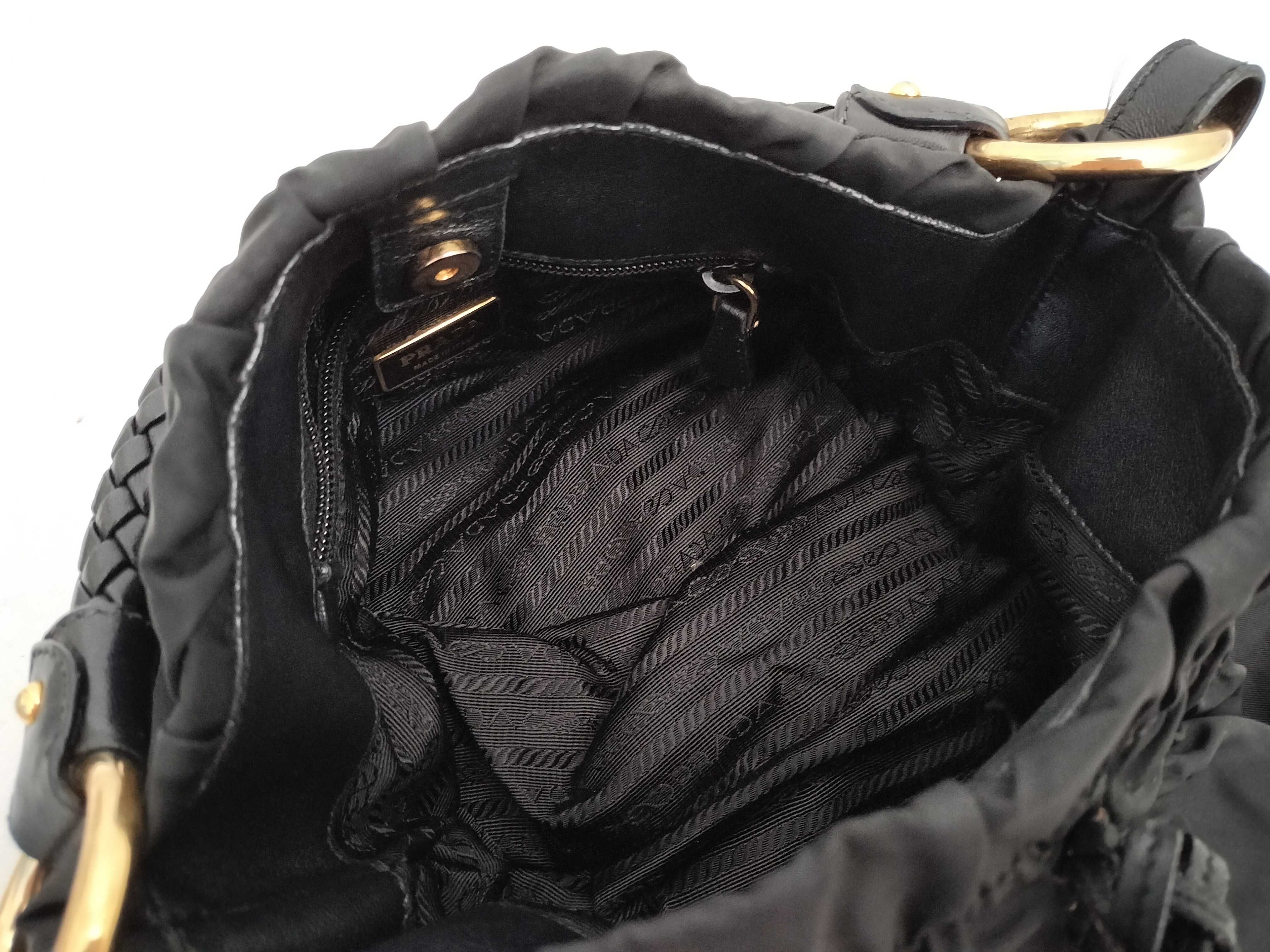 Nylon Handbag, Black — view 9