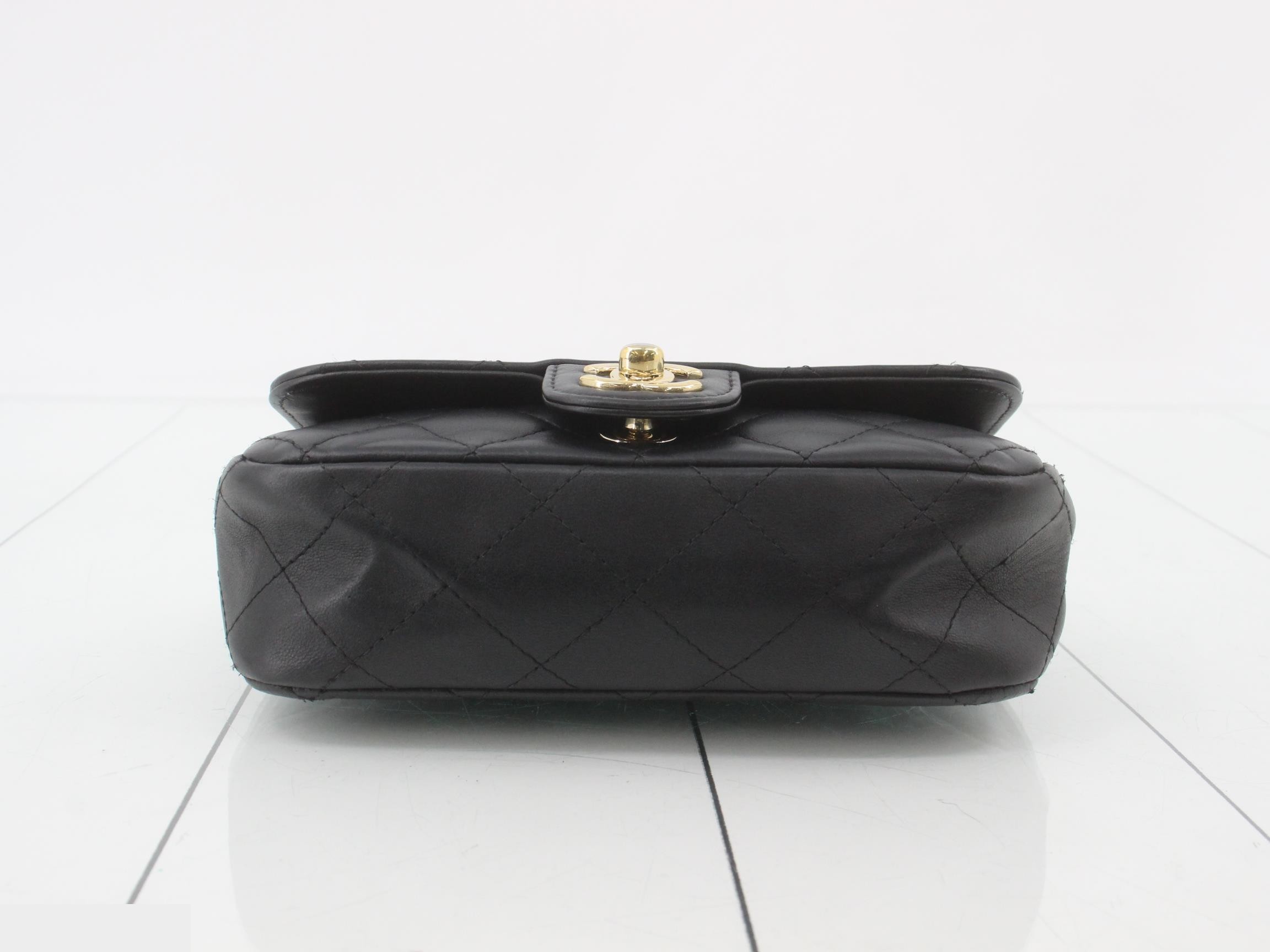 Mini Matelassé Lambskin Single Flap — view 3