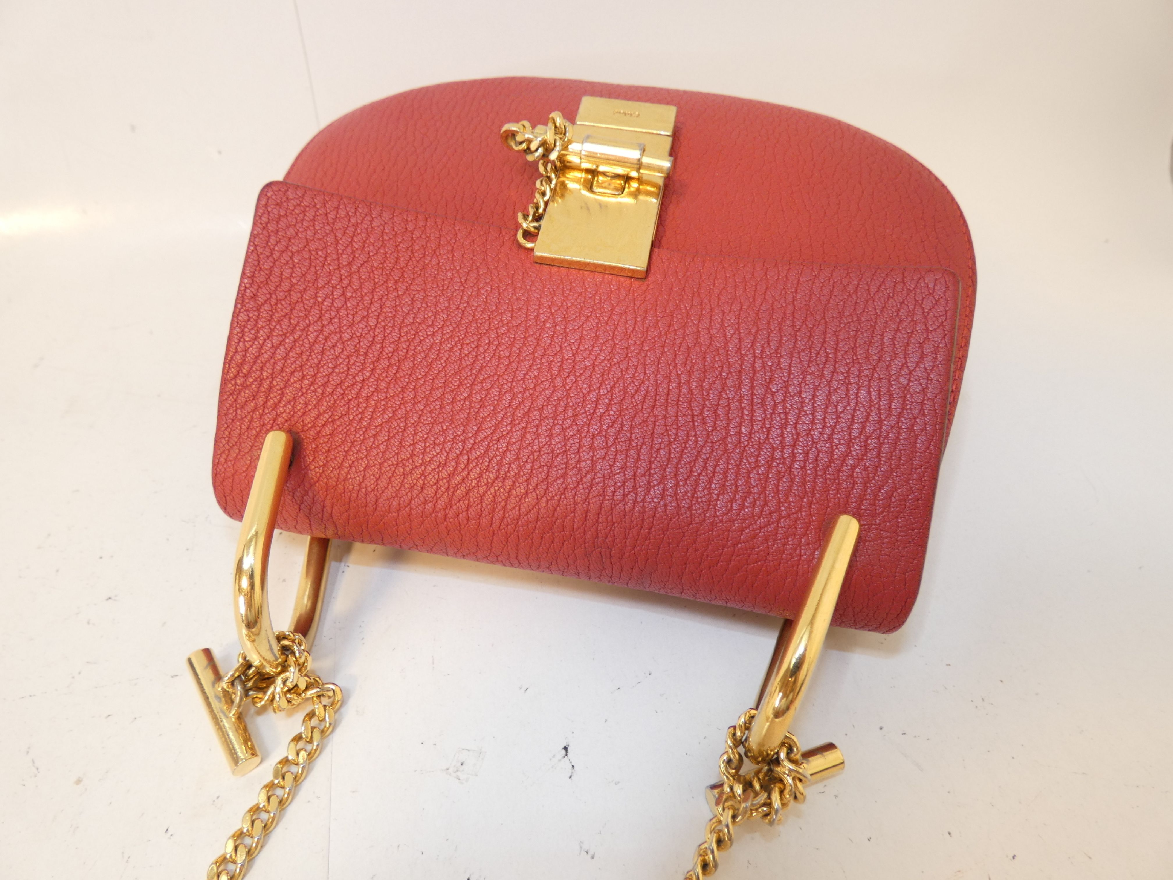 Marcie Turnlock Leather Chain Shoulder Bag — view 3
