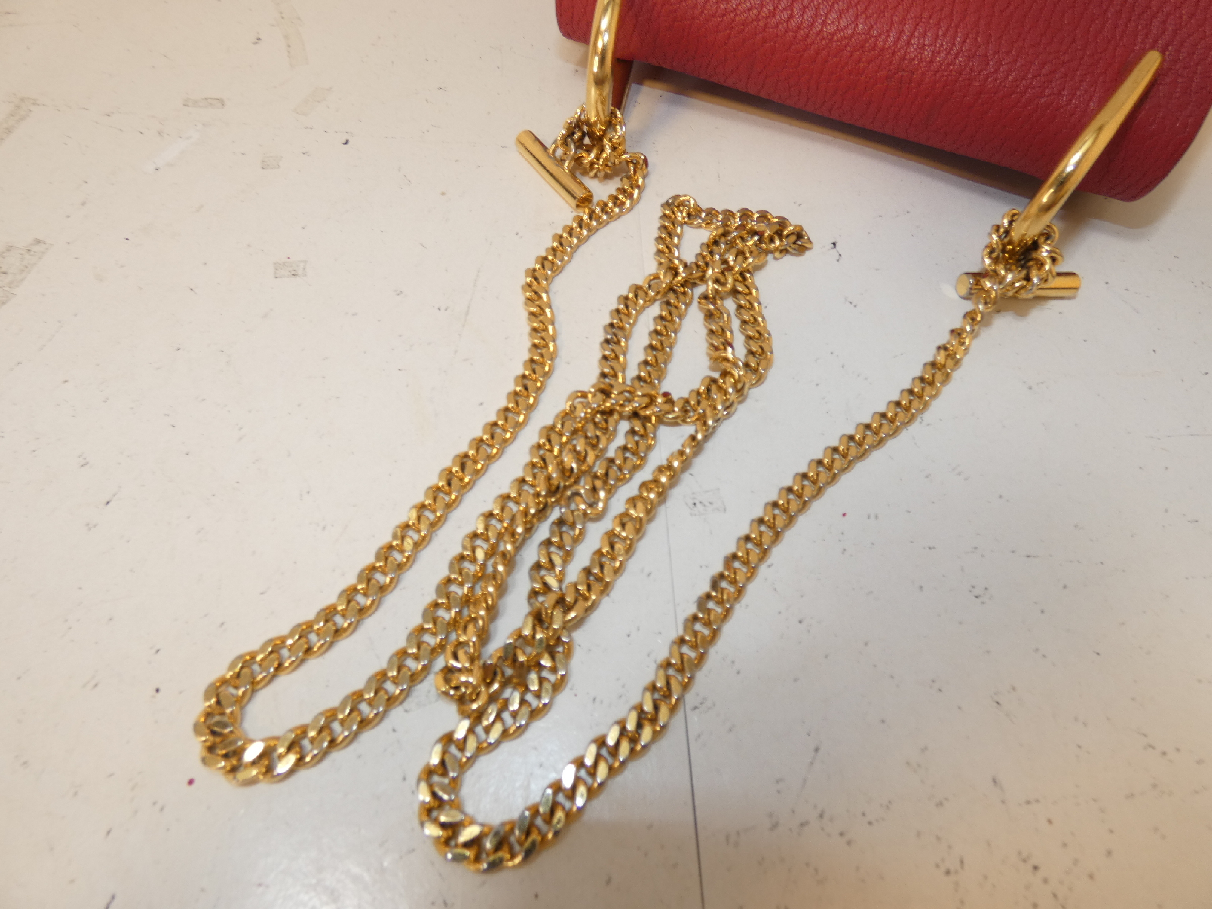 Marcie Turnlock Leather Chain Shoulder Bag — view 4