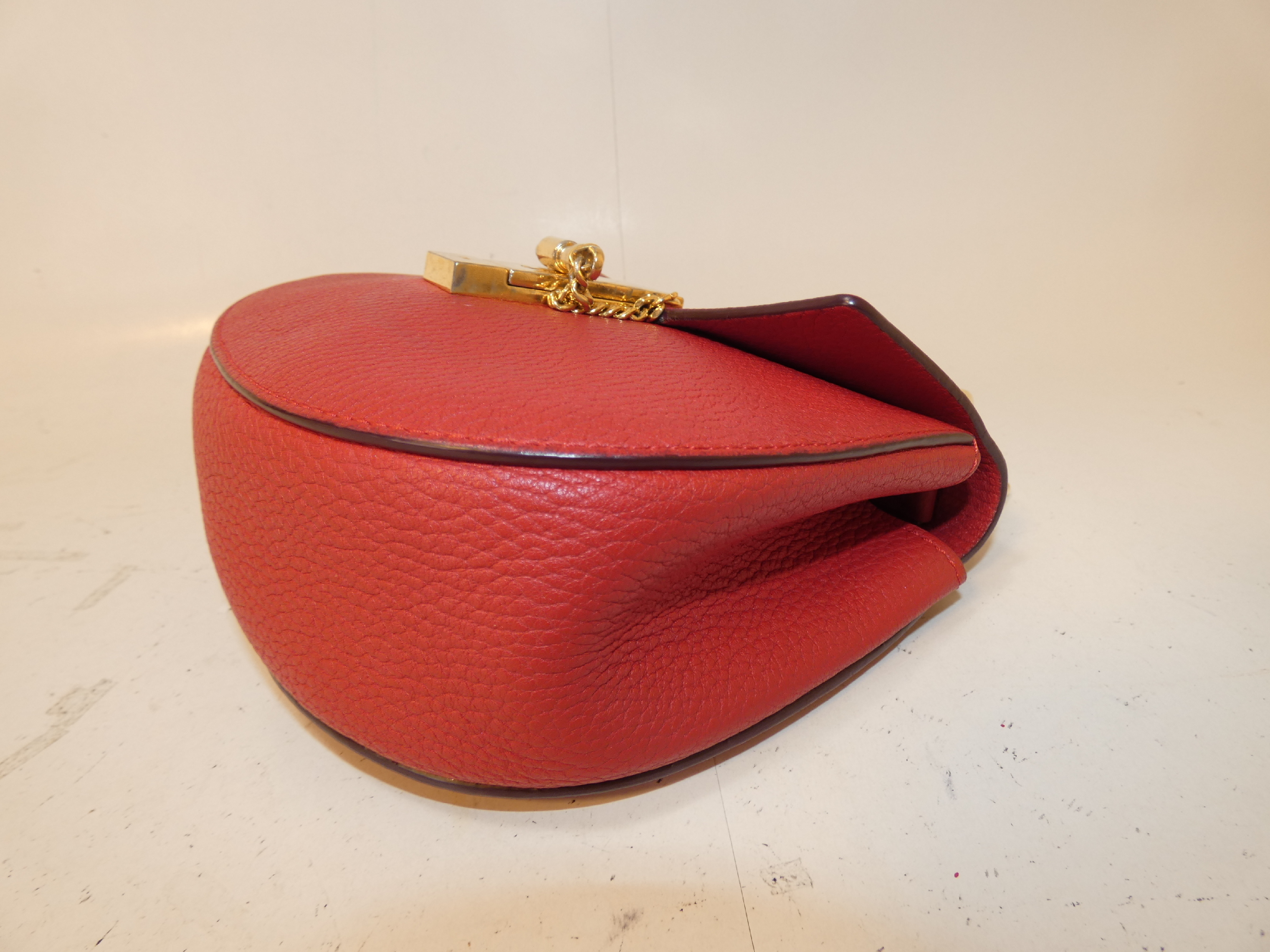 Marcie Turnlock Leather Chain Shoulder Bag — view 7