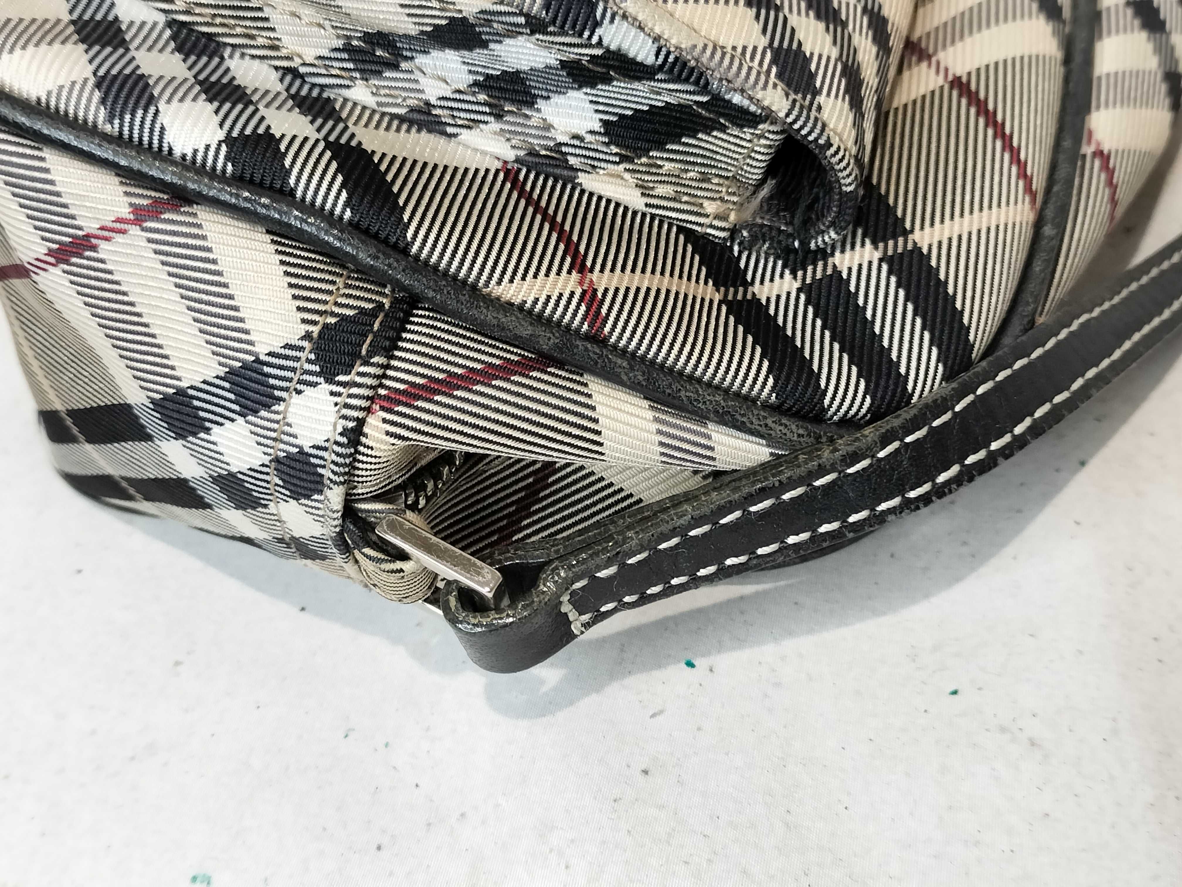 Blue Label Nova Check Shoulder Bag - Canvas x Leather — view 5