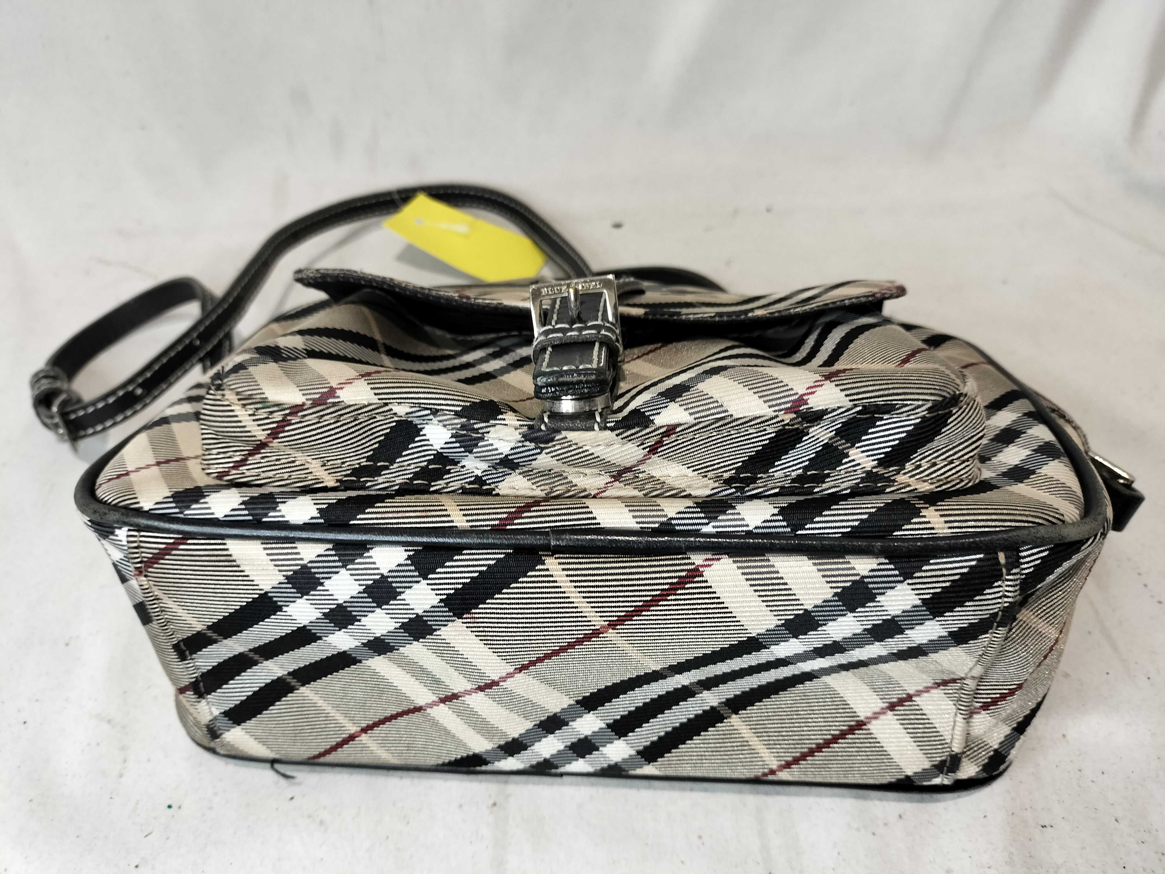 Blue Label Nova Check Shoulder Bag - Canvas x Leather — view 7