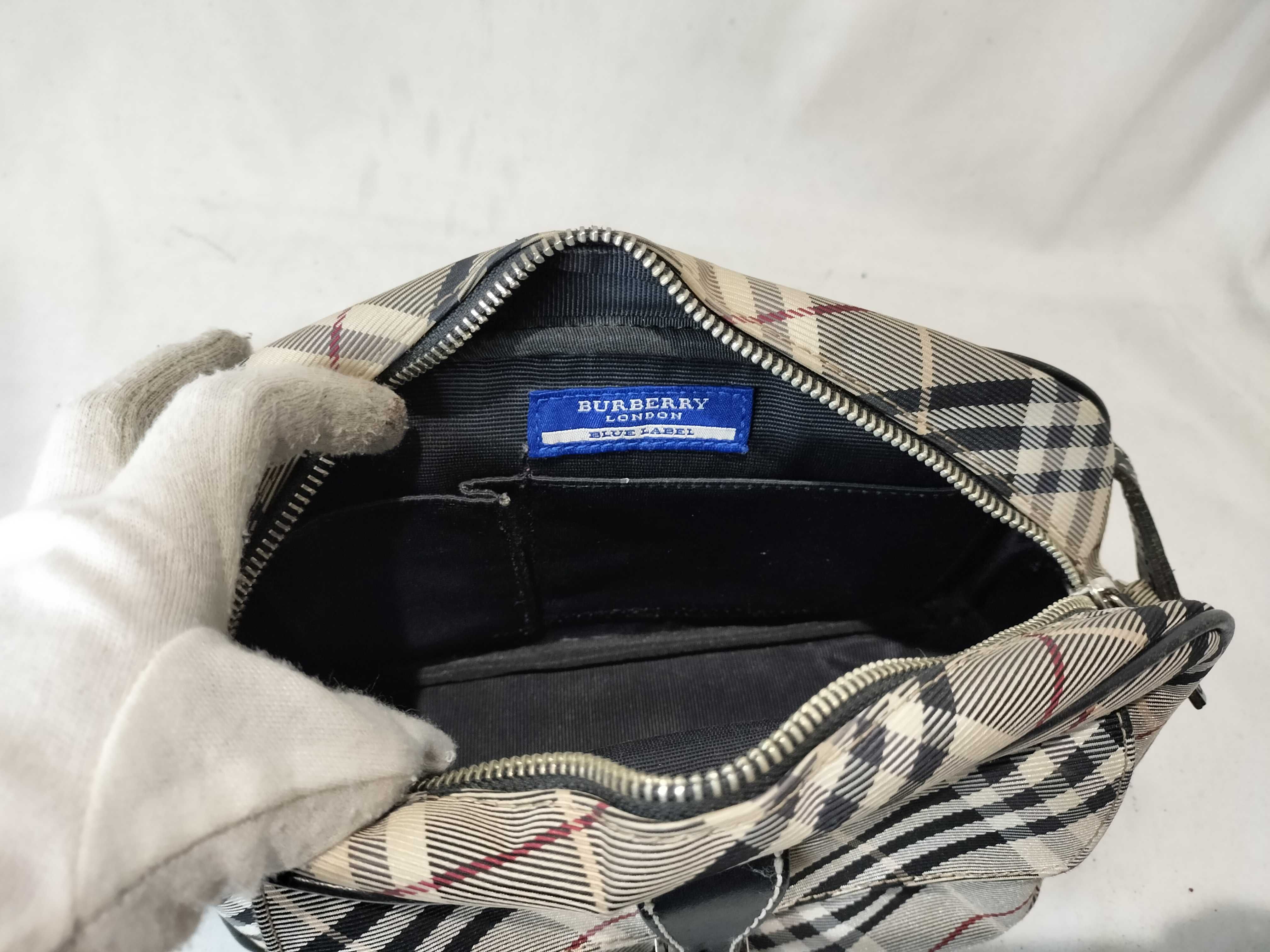 Blue Label Nova Check Shoulder Bag - Canvas x Leather — view 9