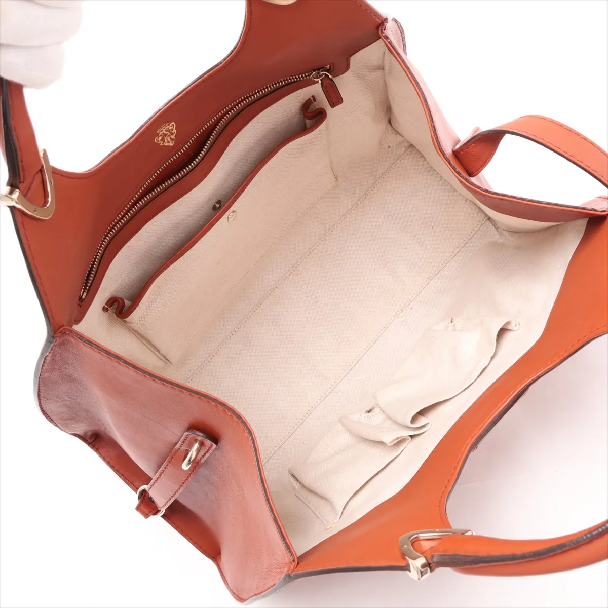 Stirrup Leather Shoulder Bag, Brown, 277514 — view 7