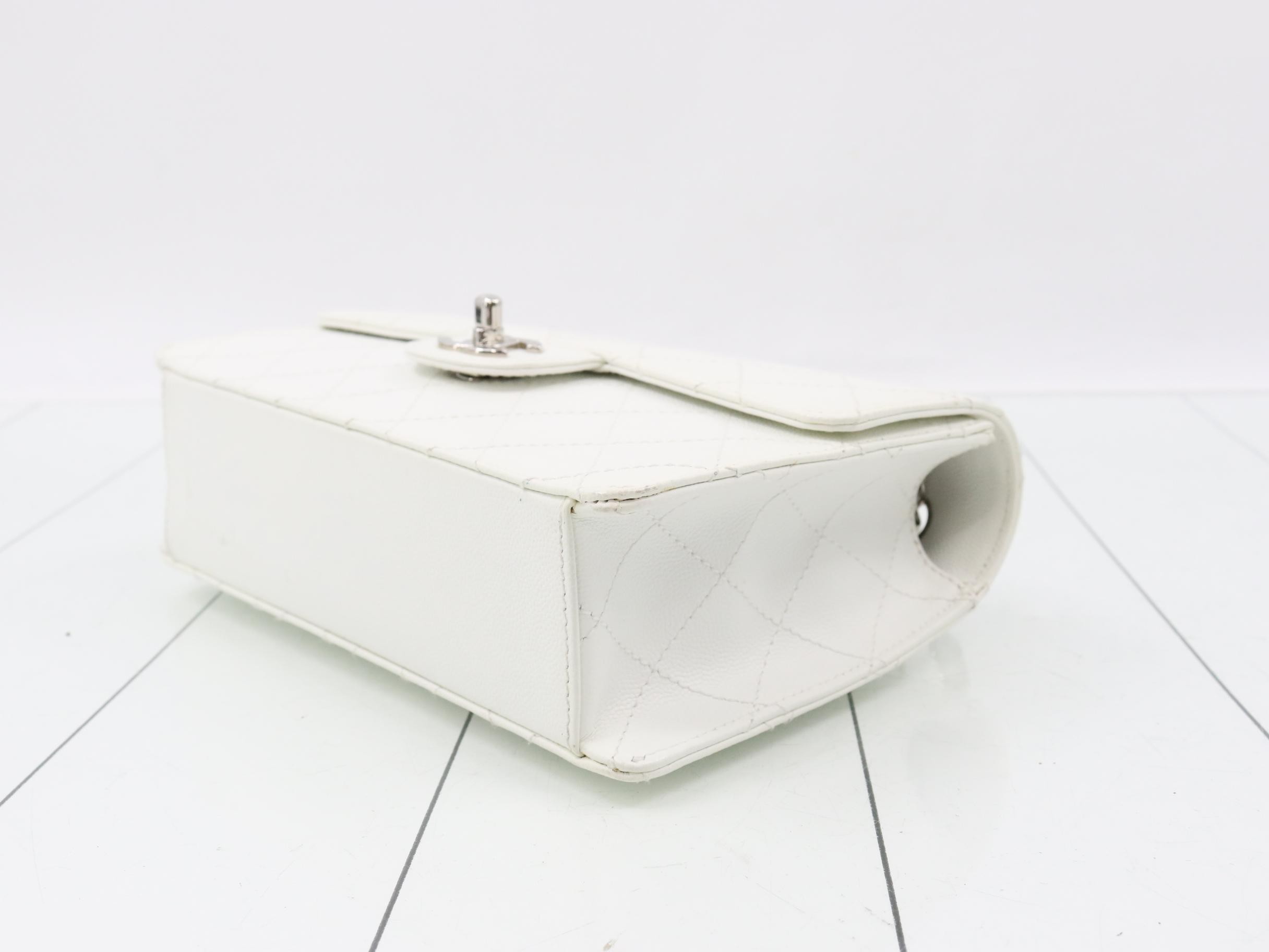 Matelassé caviar leather chain shoulder bag, model number 5. — view 6