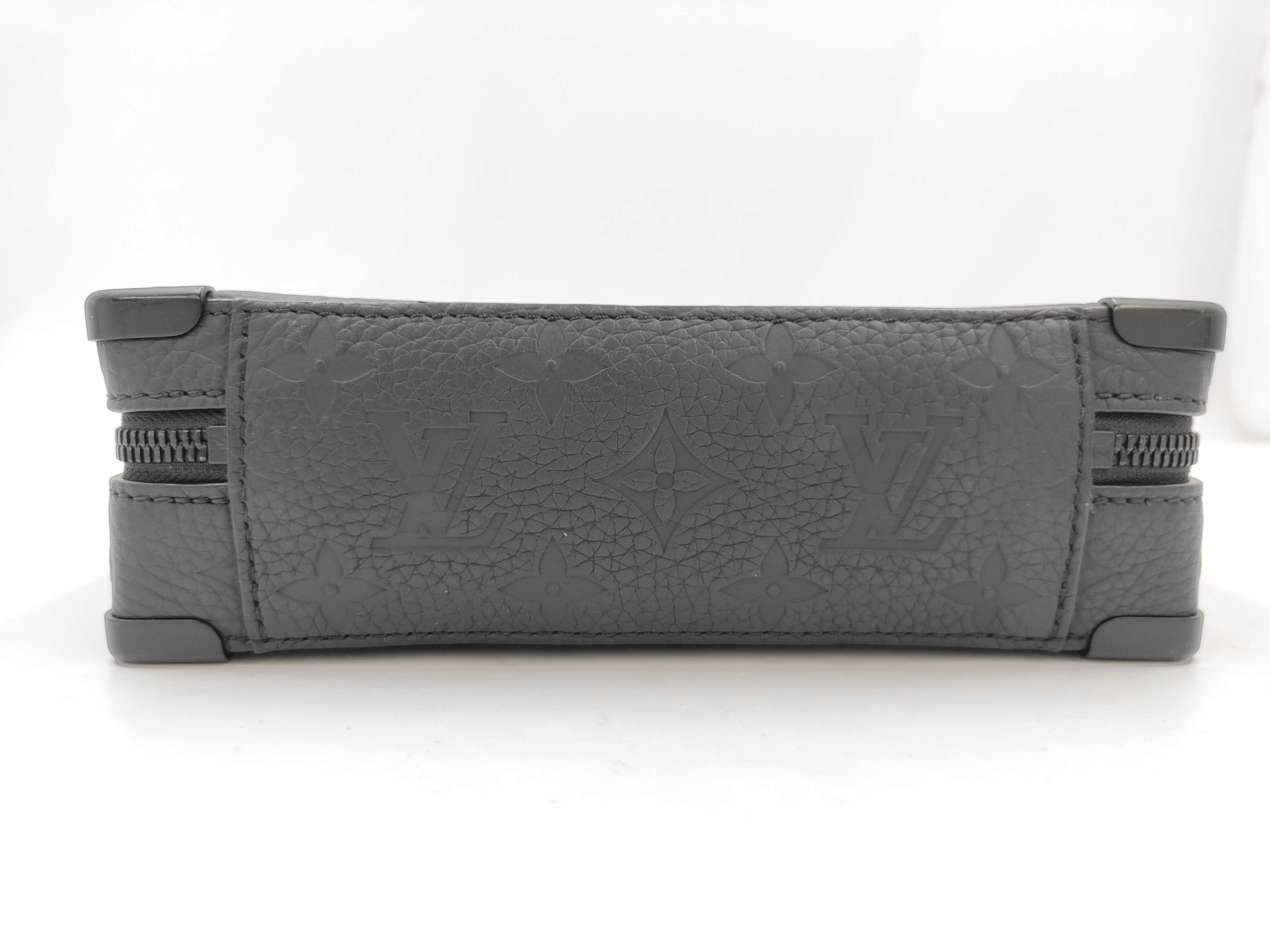 Handle Soft Trunk Monogram Taurillon Black Shoulder Bag — view 7