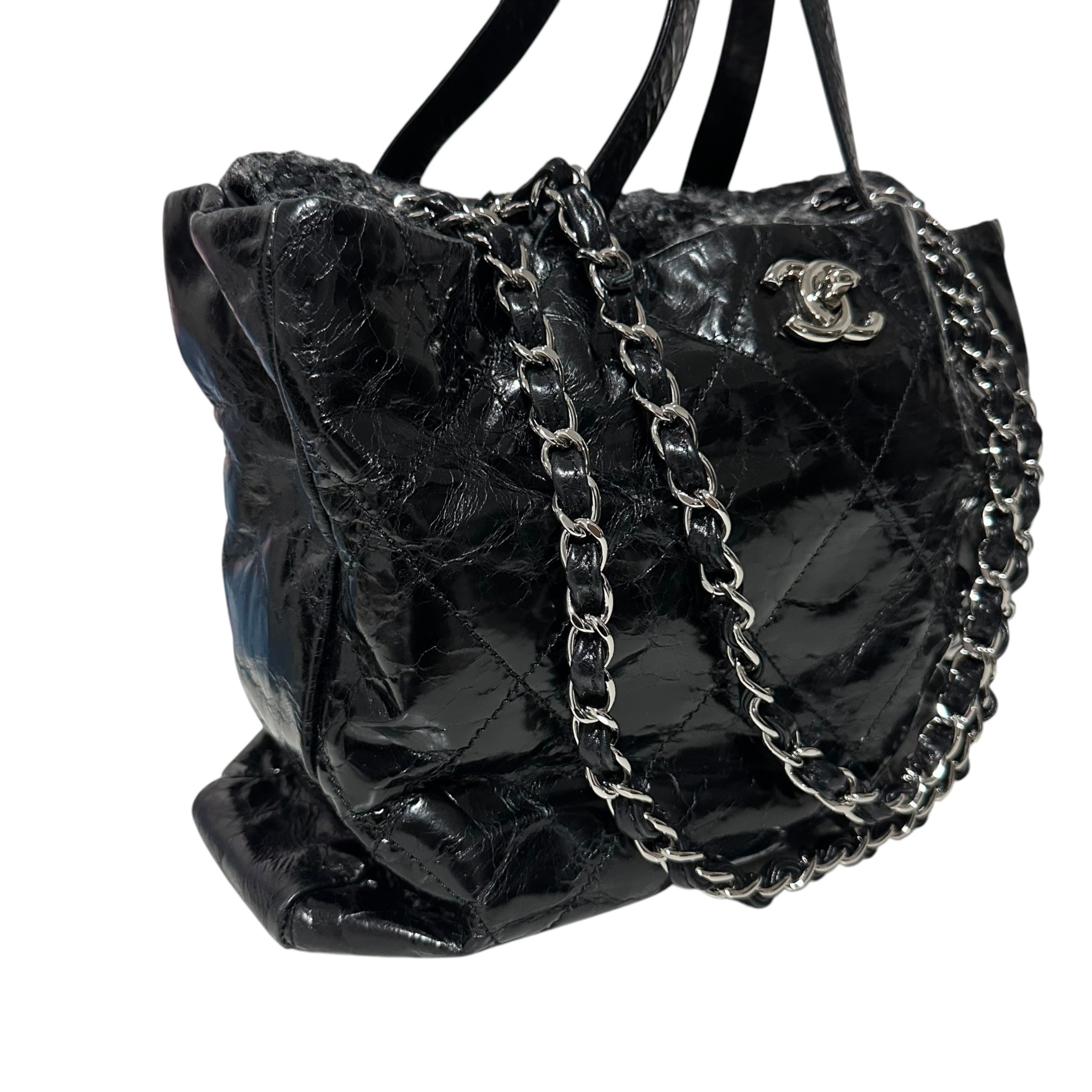 Matelassé Portobello Tote Bag, 2-Way, Chain, A46148 — view 2
