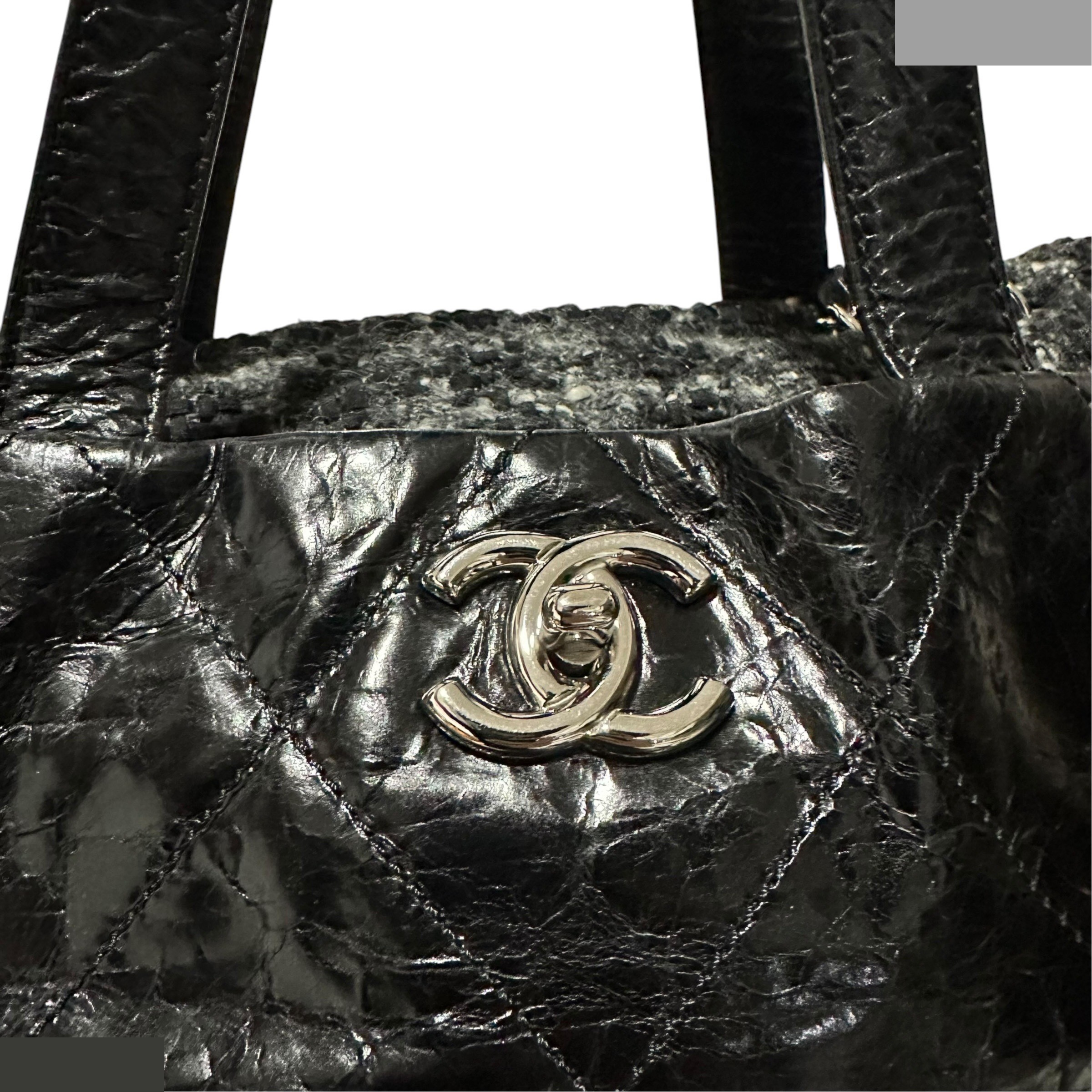 Matelassé Portobello Tote Bag, 2-Way, Chain, A46148 — view 7