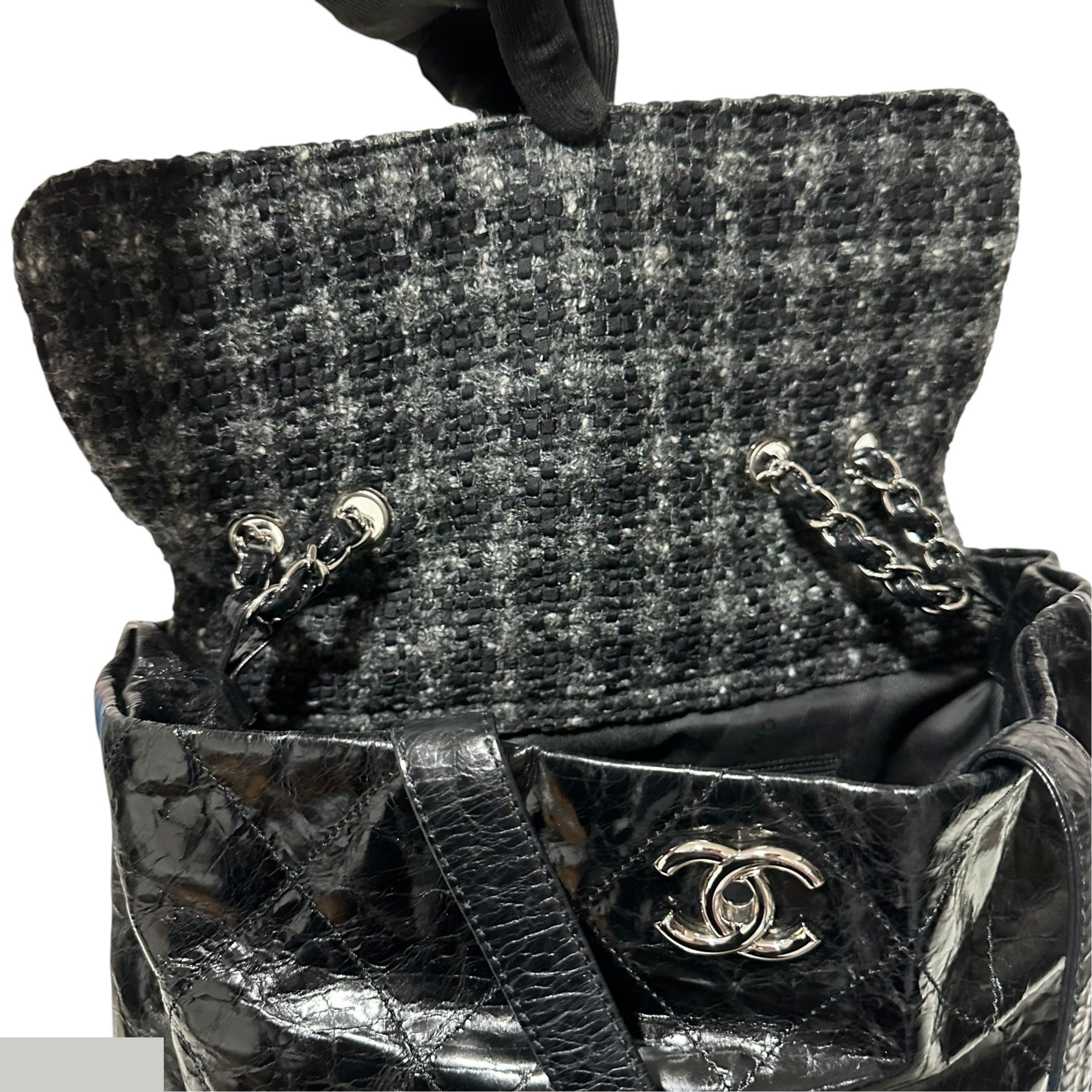 Matelassé Portobello Tote Bag, 2-Way, Chain, A46148 — view 8