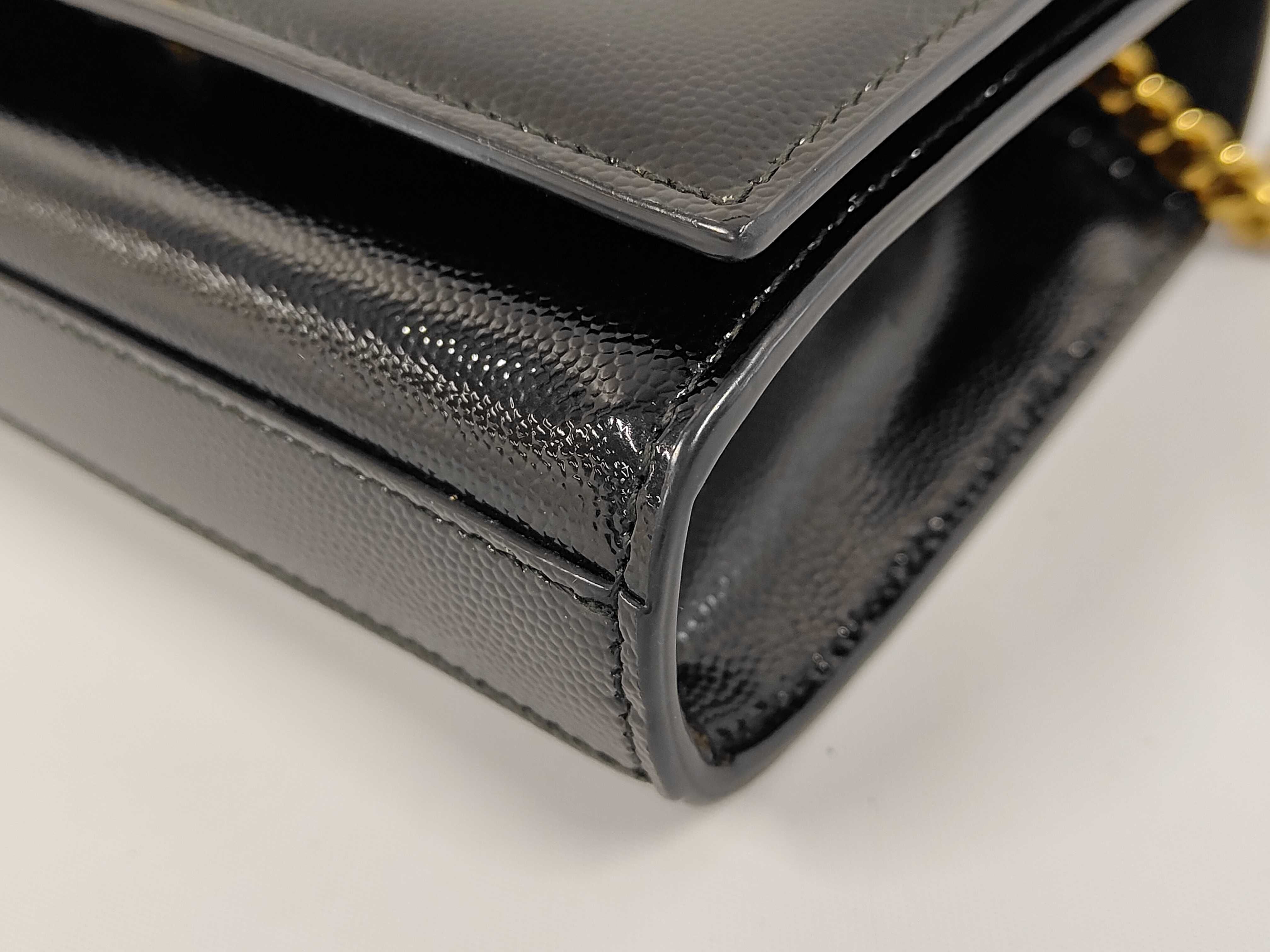 Kate Small Grain de Poudre Patent Leather Shoulder Bag — view 4