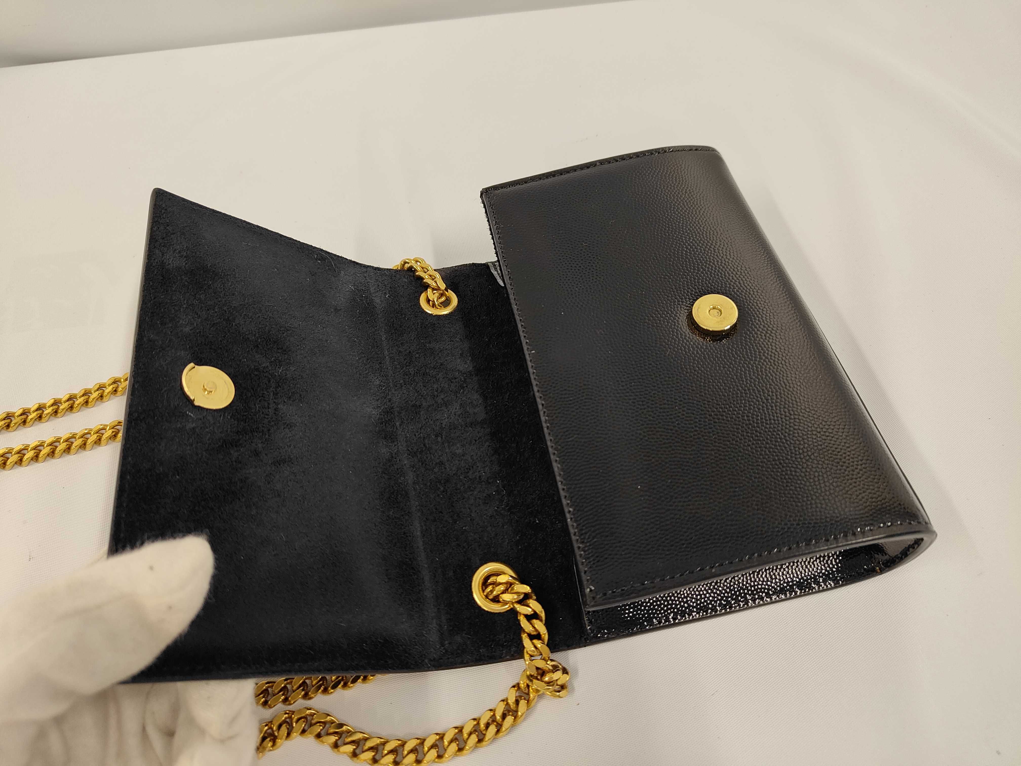 Kate Small Grain de Poudre Patent Leather Shoulder Bag — view 7