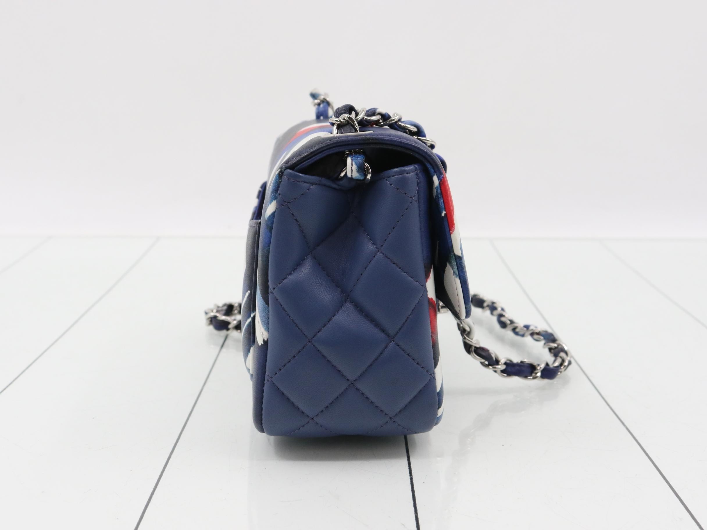 Marine Square Mini Matelassé Shoulder Bag — view 4