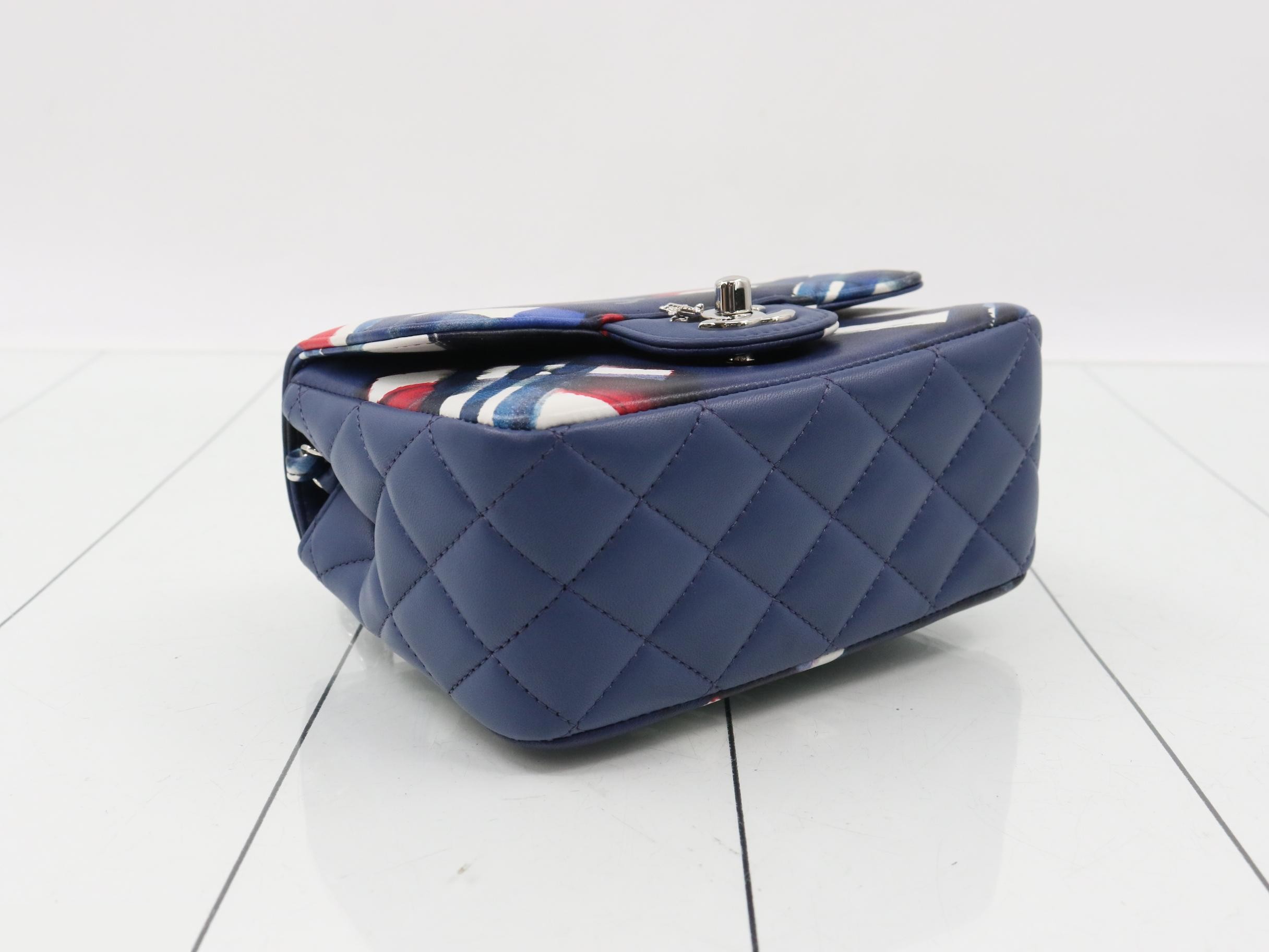 Marine Square Mini Matelassé Shoulder Bag — view 5