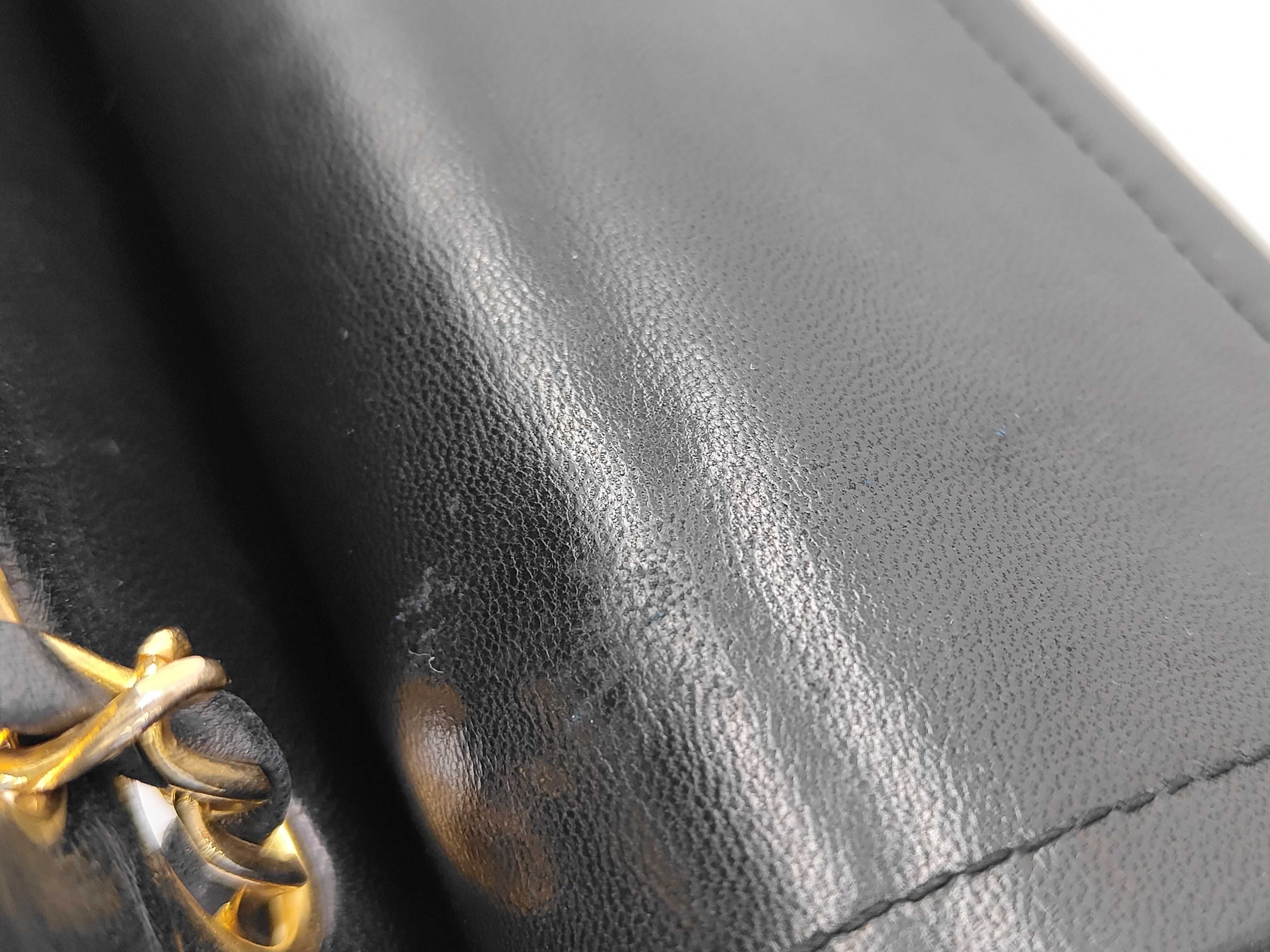 Matelassé Double Flap 25 Lambskin Leather Bag with Gold Hardware, Black, Series 1, Chain Strap [Stamp Included] Shoulder Bag — view 9