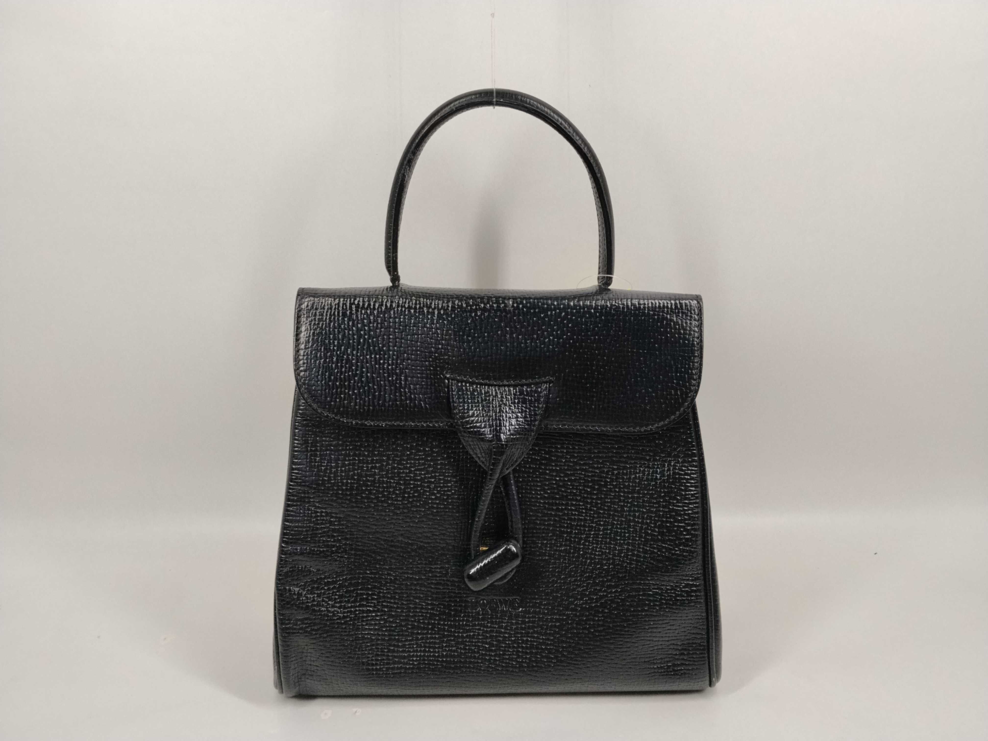 Vintage Anagram Leather Handbag, Black