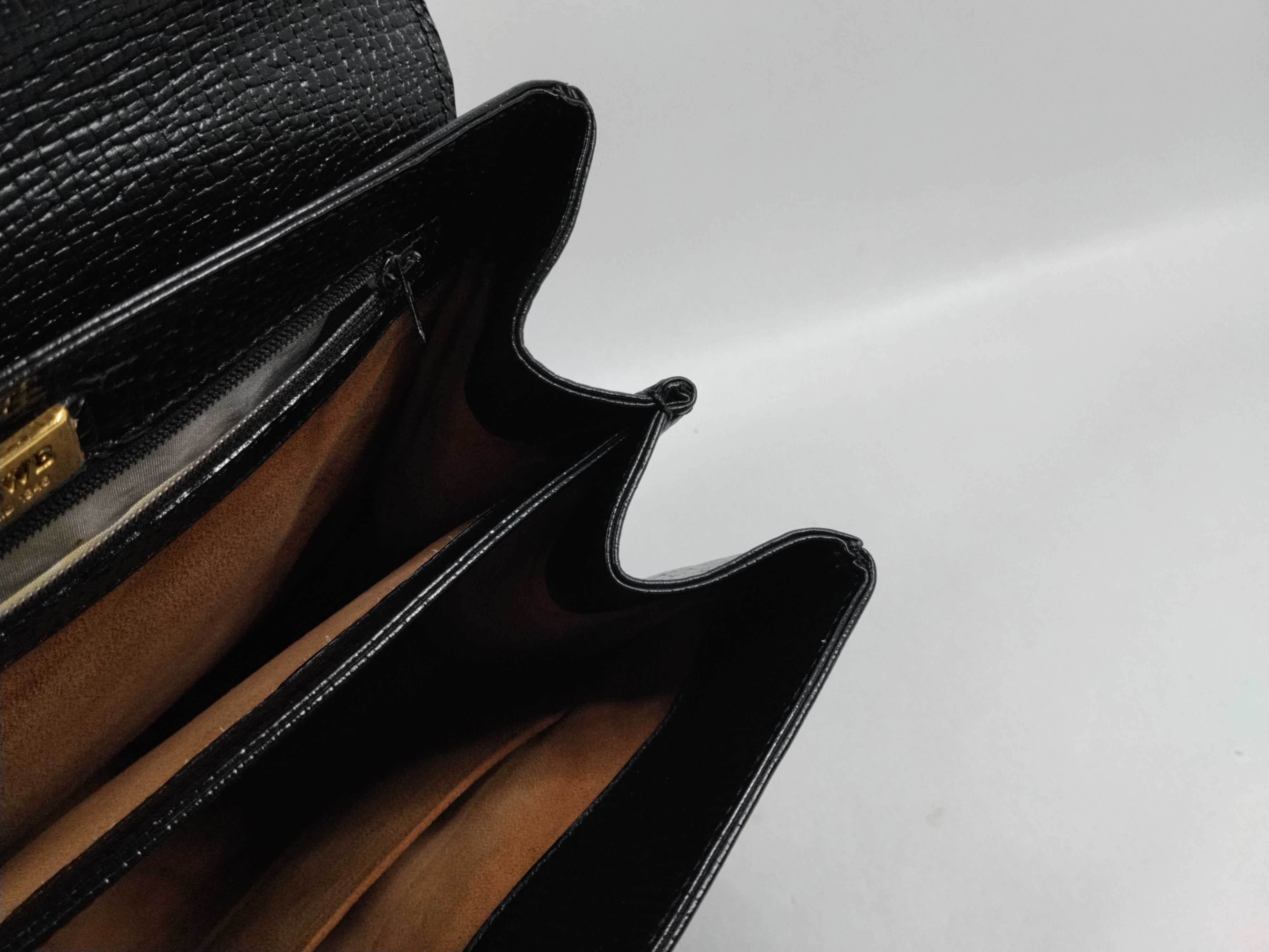 Vintage Anagram Leather Handbag, Black — view 11