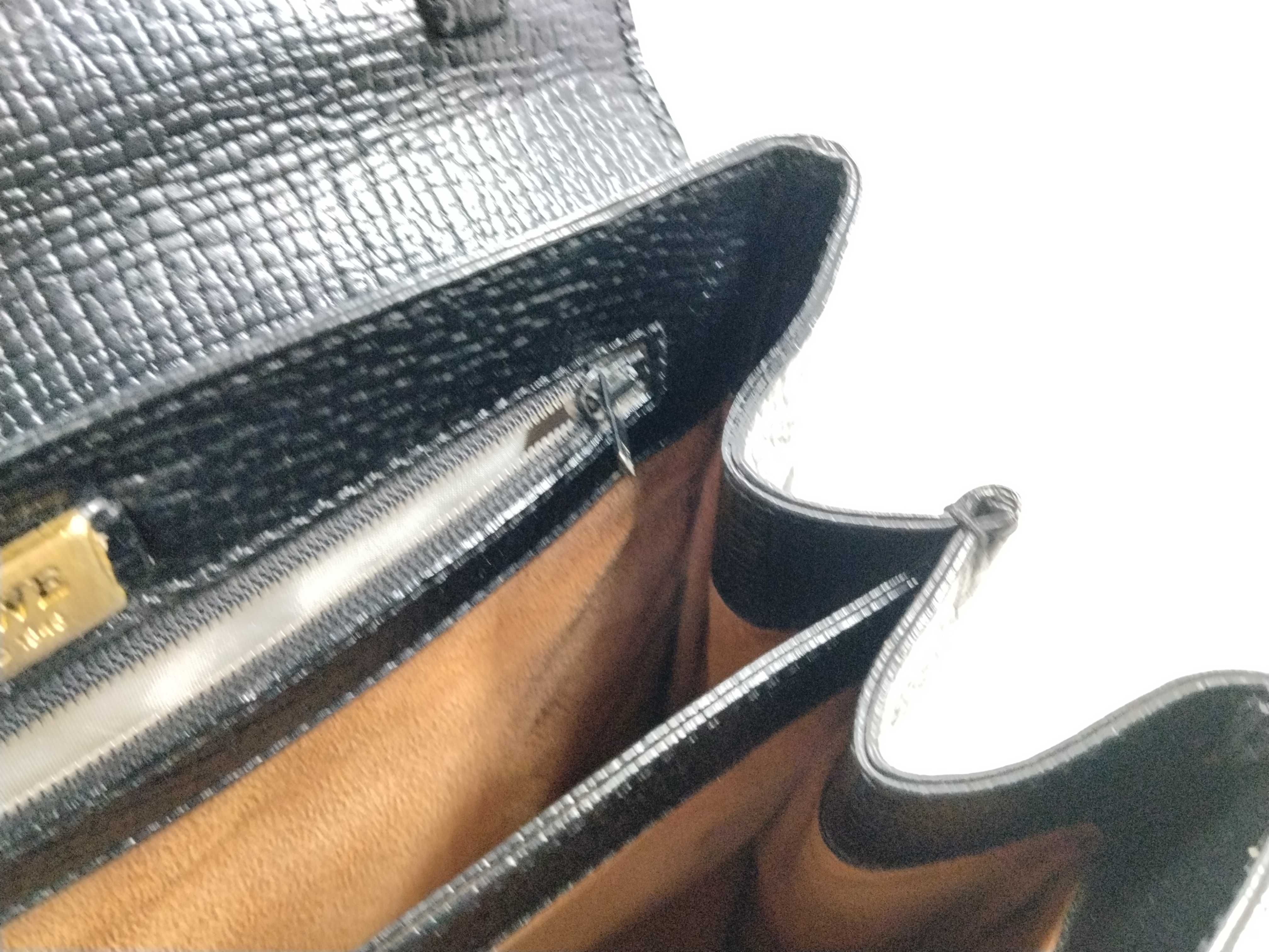 Vintage Anagram Leather Handbag, Black — view 12