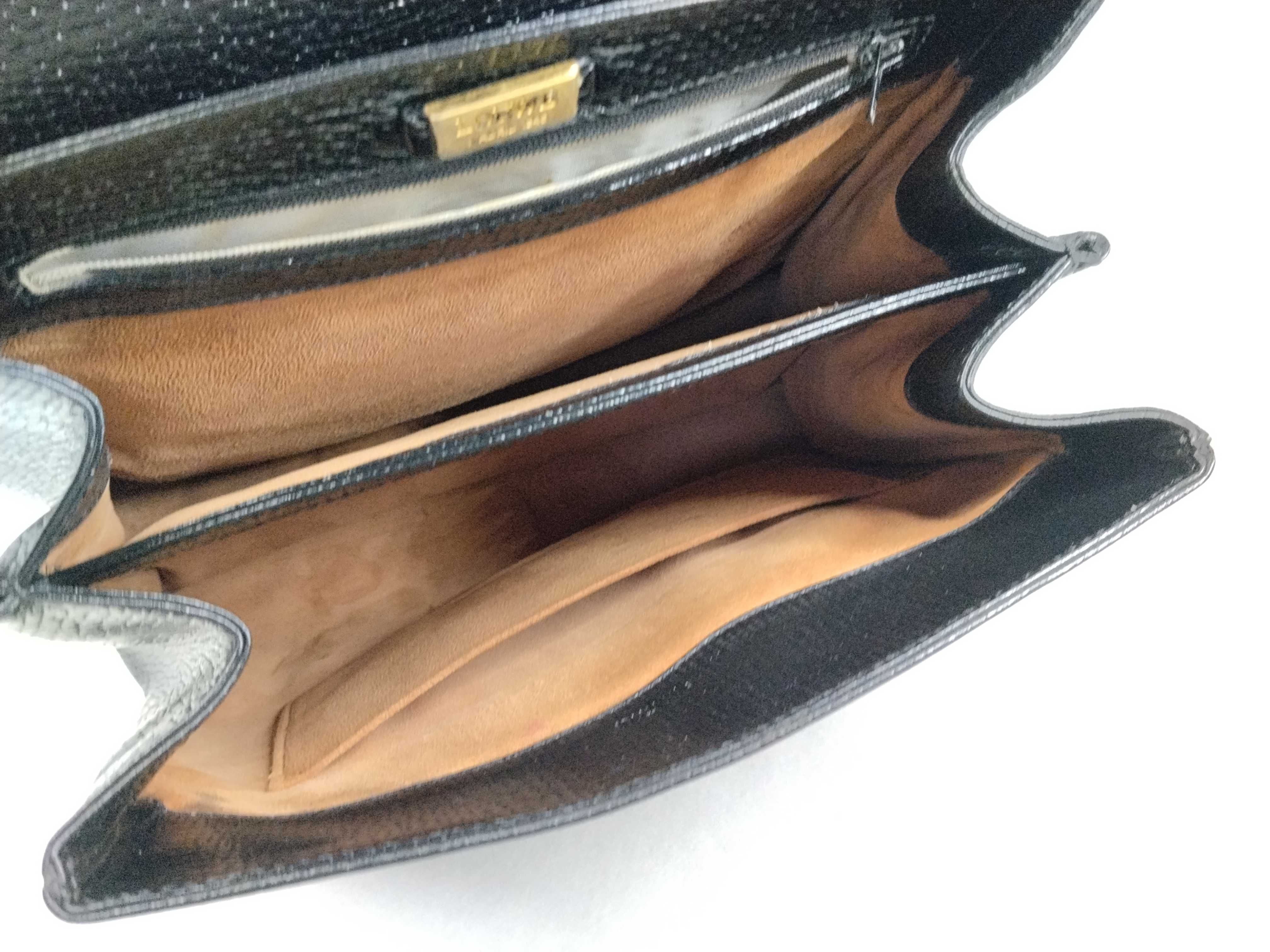 Vintage Anagram Leather Handbag, Black — view 10