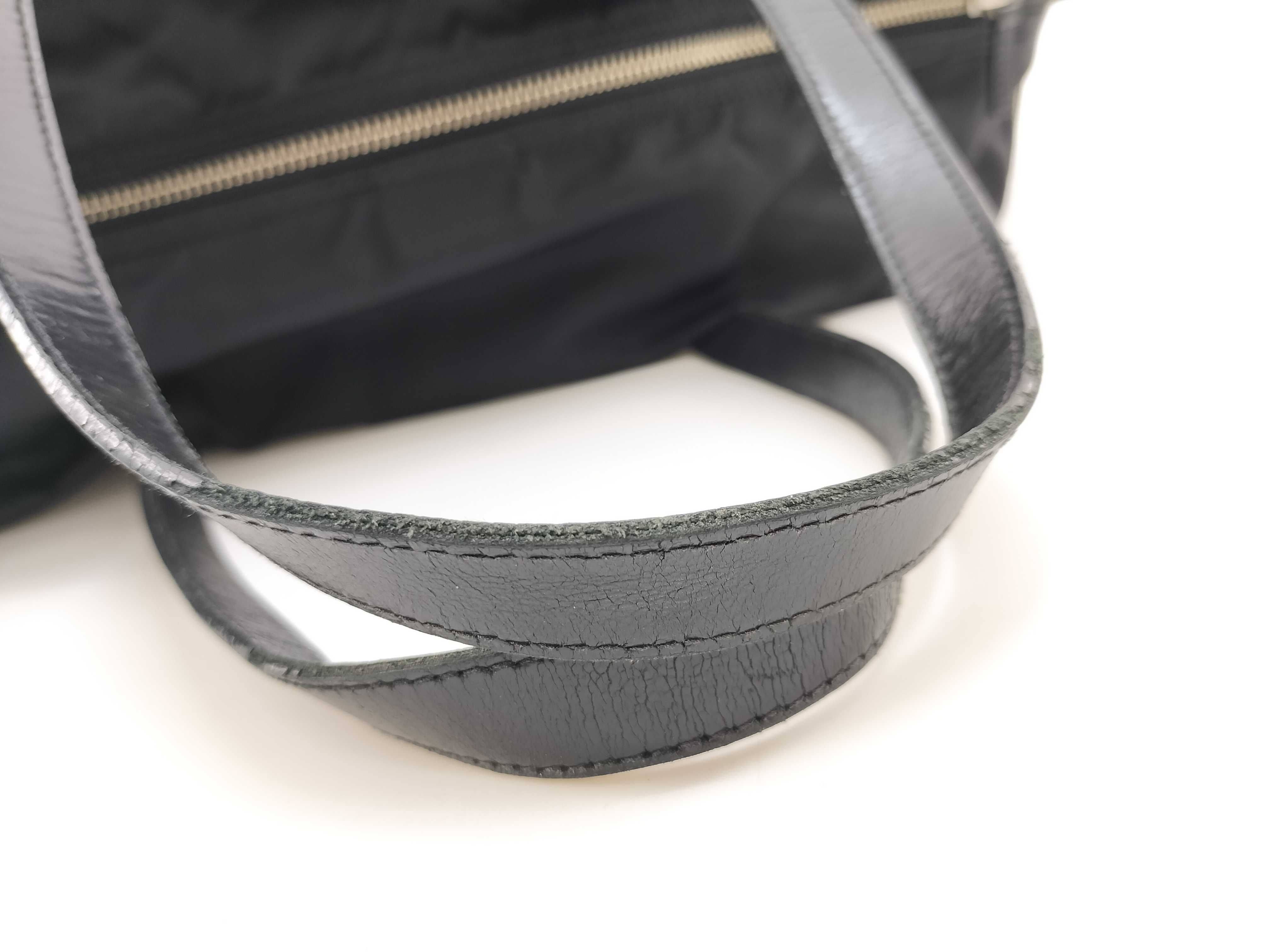 Nylon Prada Triangle Logo Tote Bag Mini Boston Bag — view 12