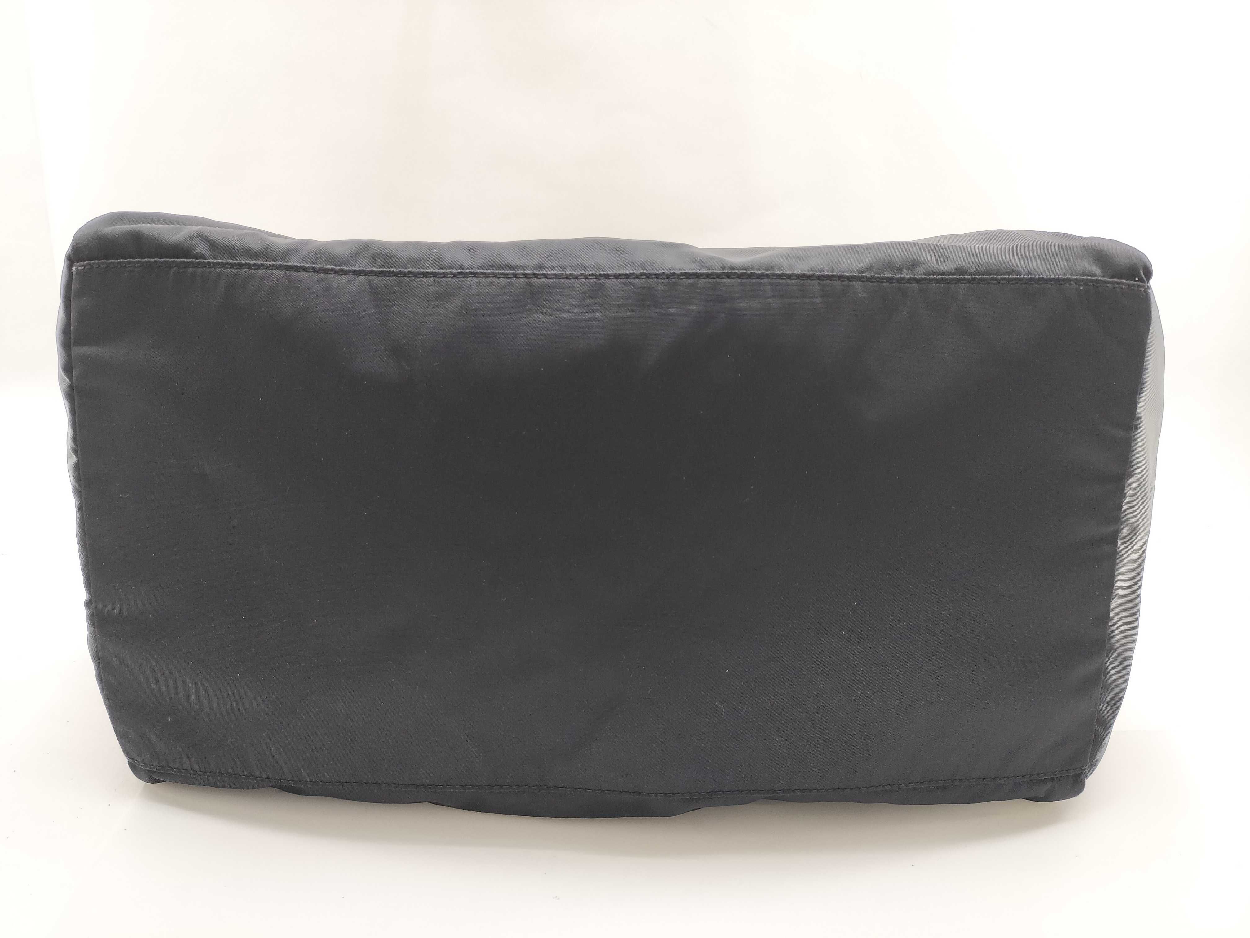 Nylon Prada Triangle Logo Tote Bag Mini Boston Bag — view 8