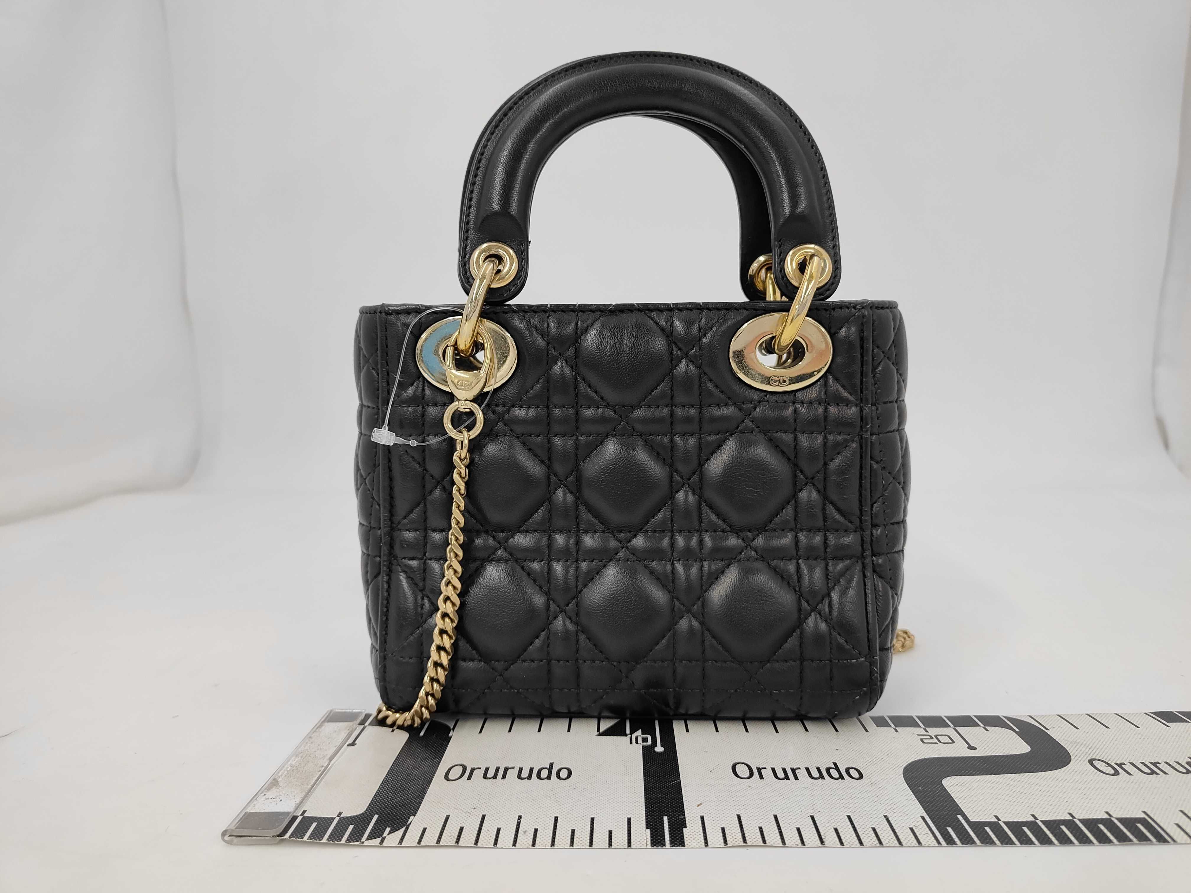 Lady Dior Leather Black Handbag — view 2