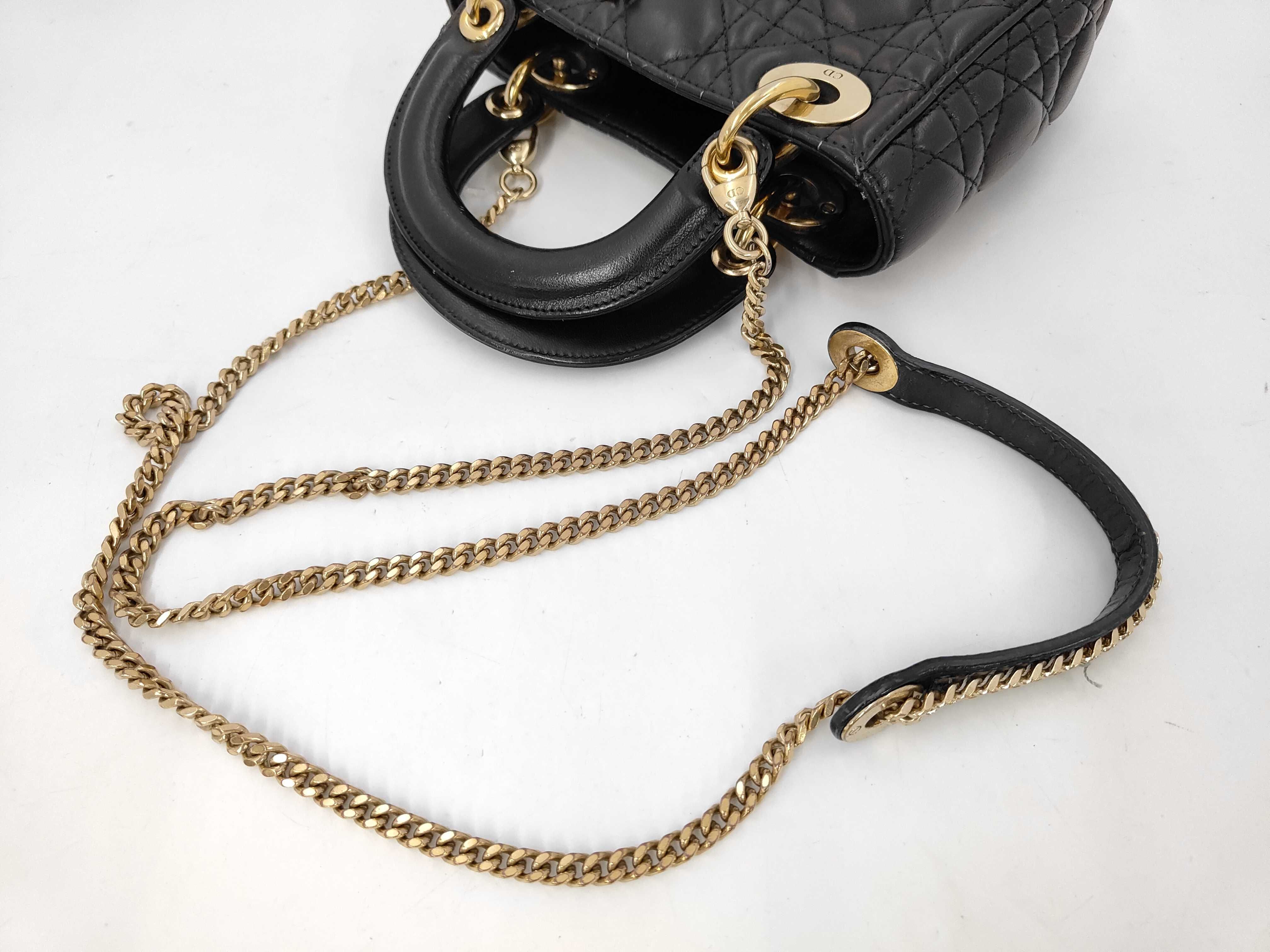 Lady Dior Leather Black Handbag — view 4