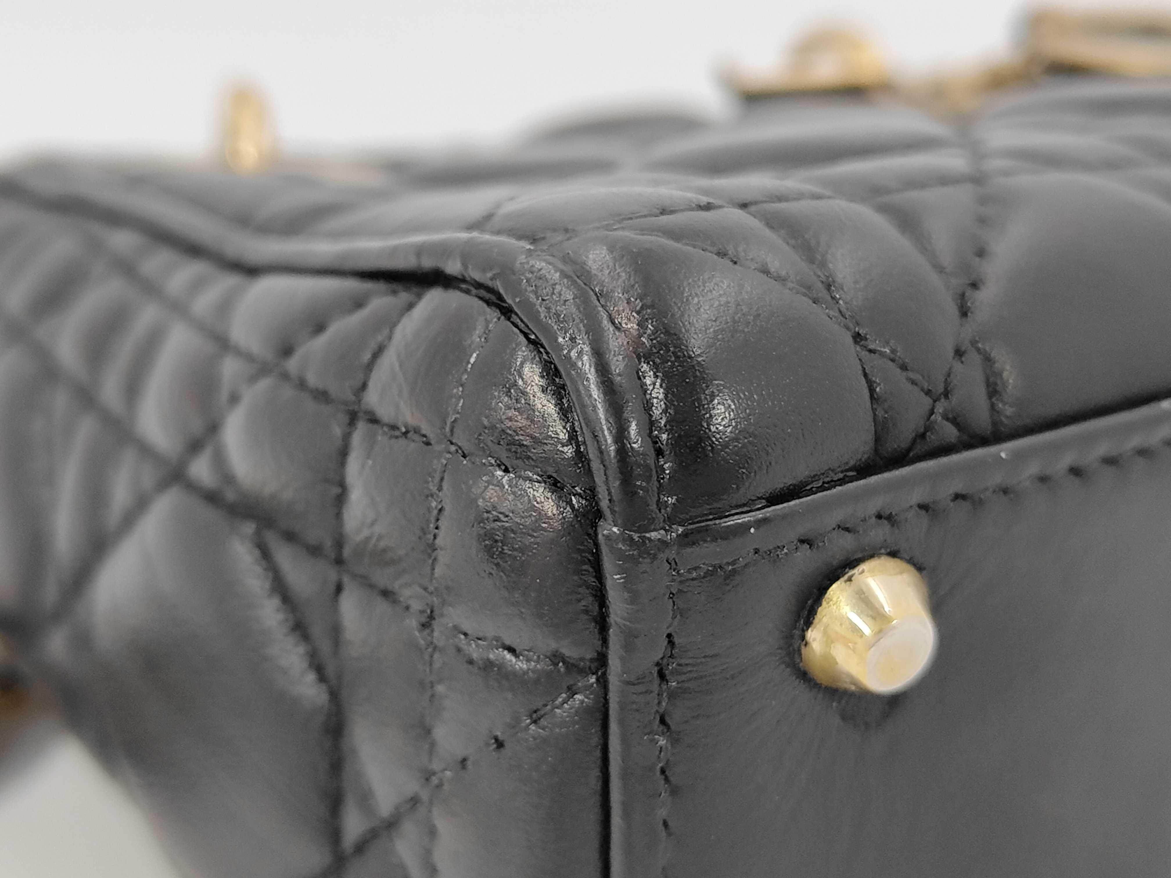 Lady Dior Leather Black Handbag — view 6