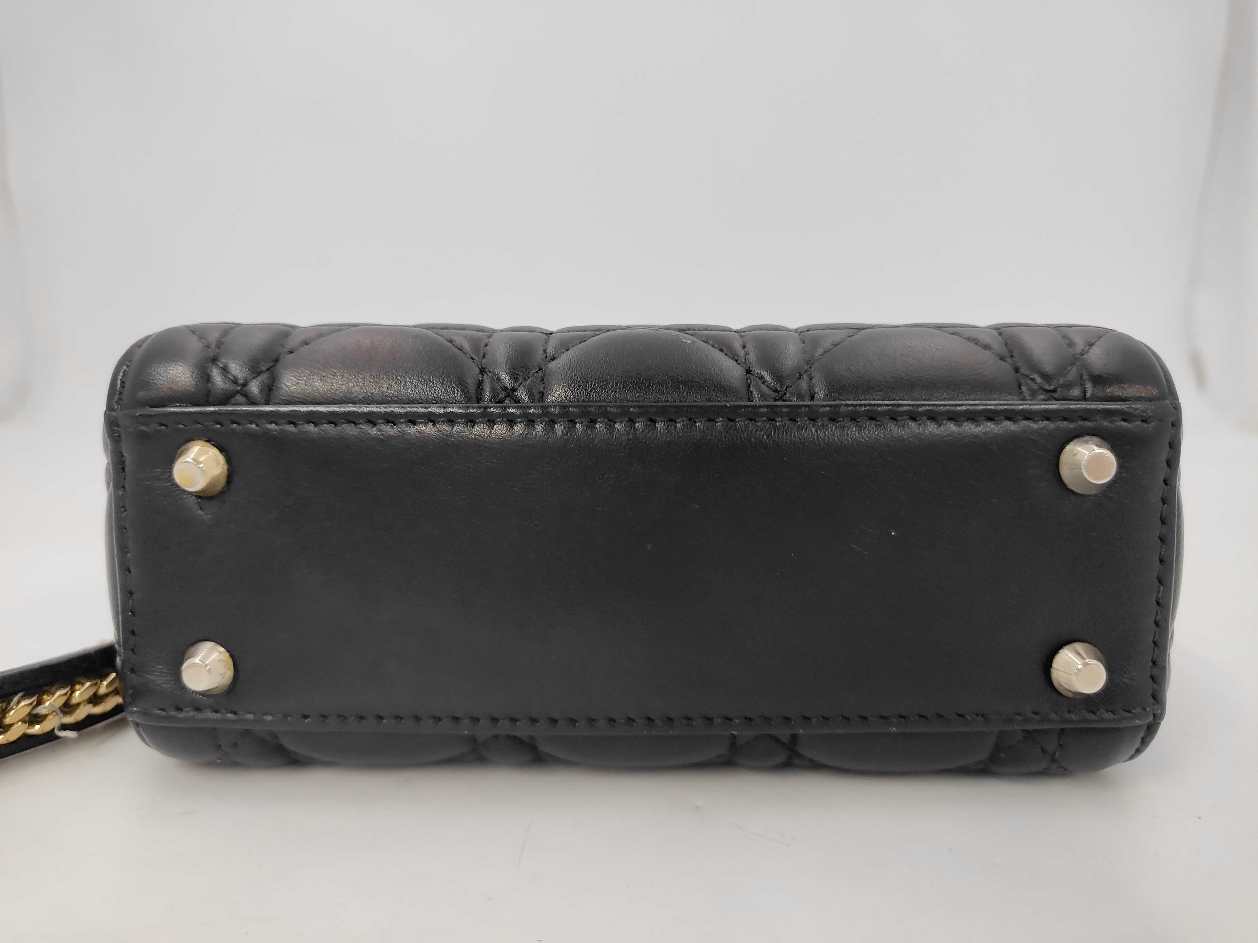 Lady Dior Leather Black Handbag — view 7