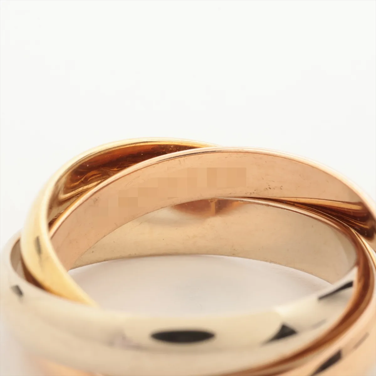 Trinity Ring 750 (YG x PG x WG) 7.5g 50 A4726W (Sold finish, drilled holes) — view 4