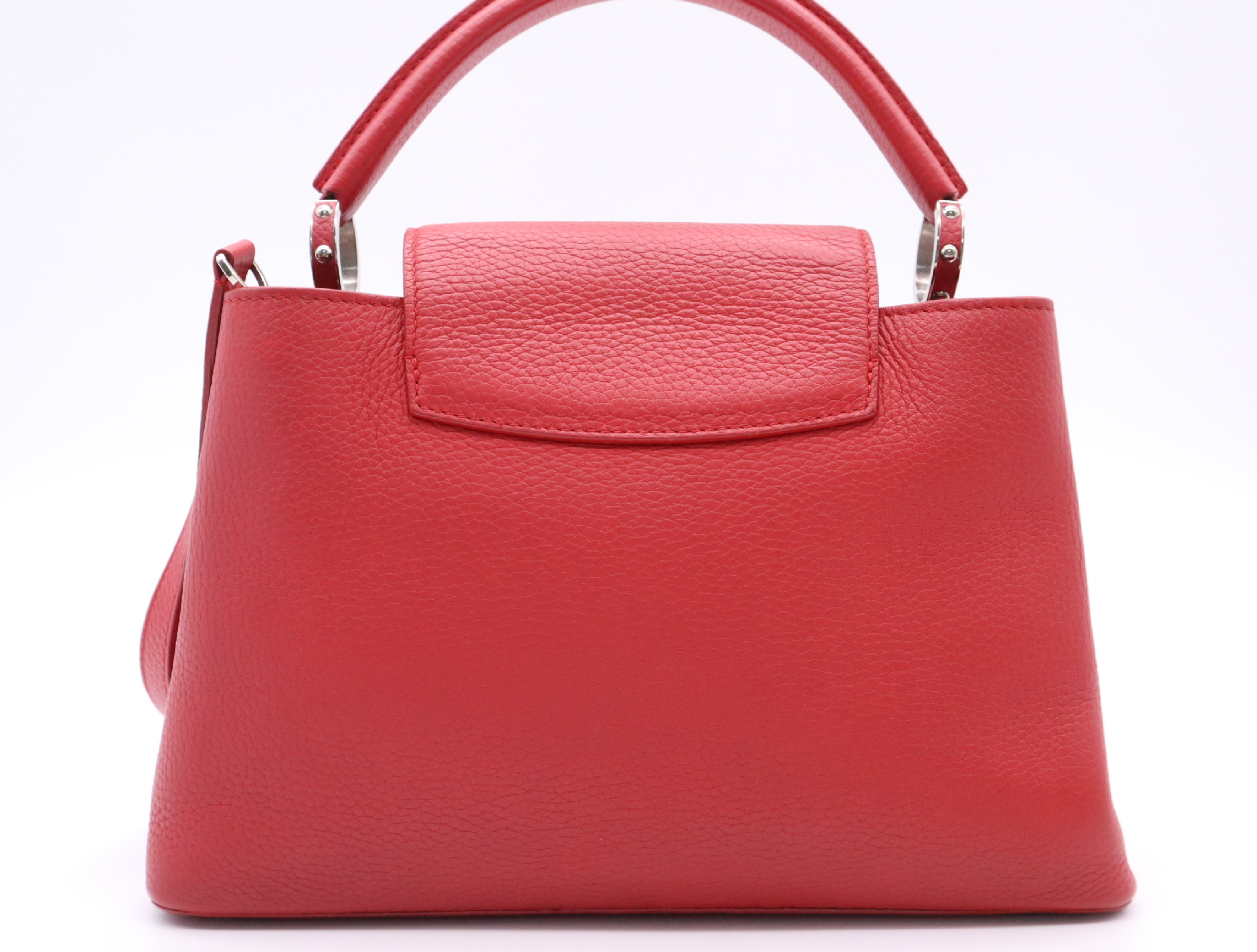 M42237 Taurillon Capucines PM Red Handbag with Shoulder Strap — view 2