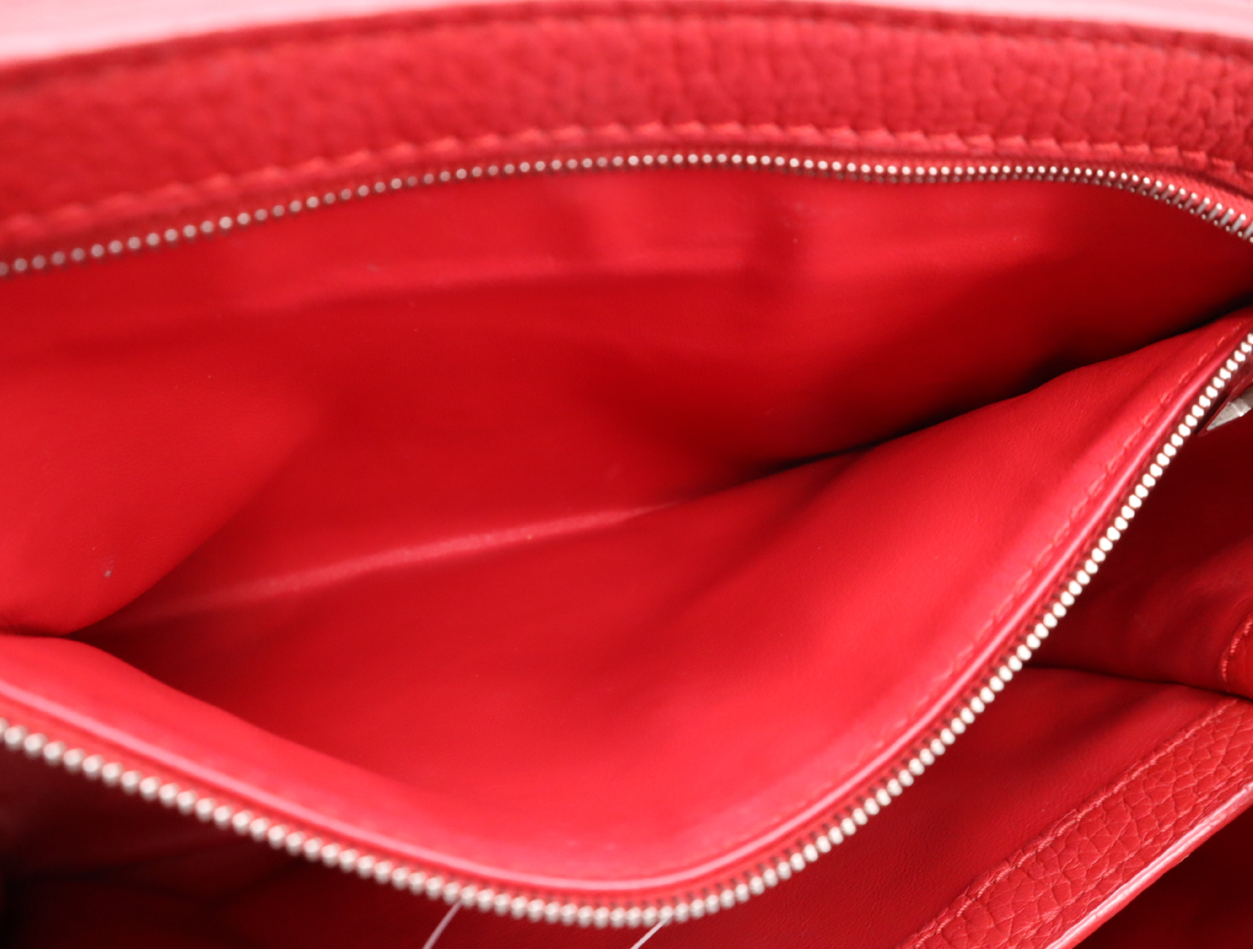 M42237 Taurillon Capucines PM Red Handbag with Shoulder Strap — view 14
