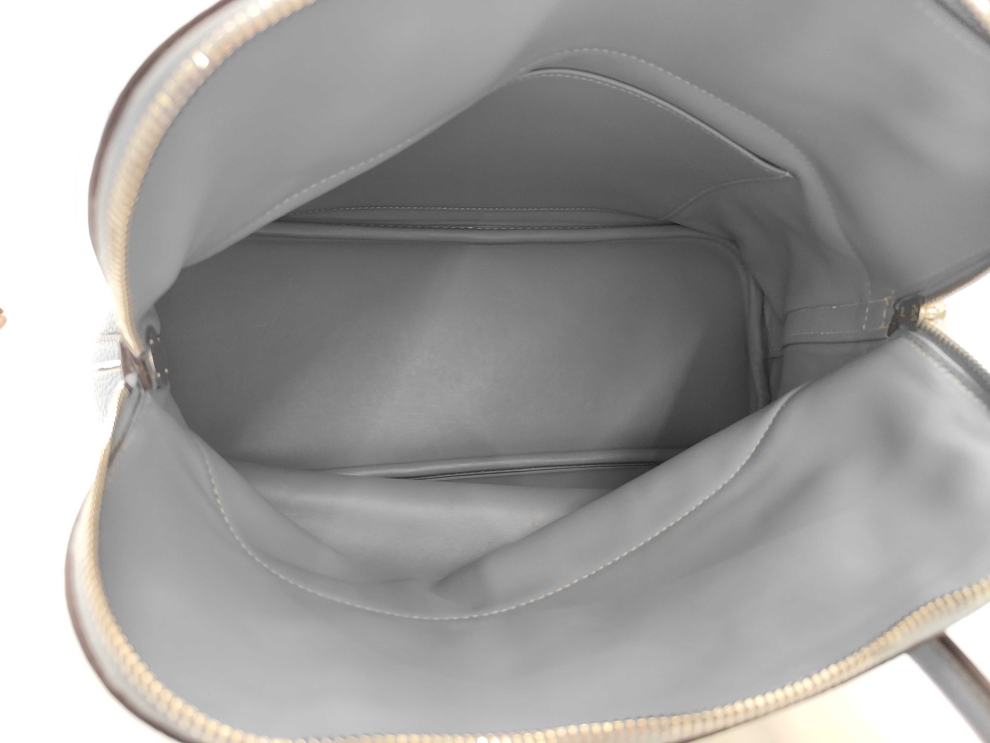 Bolide 31 Taurillon Blue Lin Q Stamp Handbag — view 9