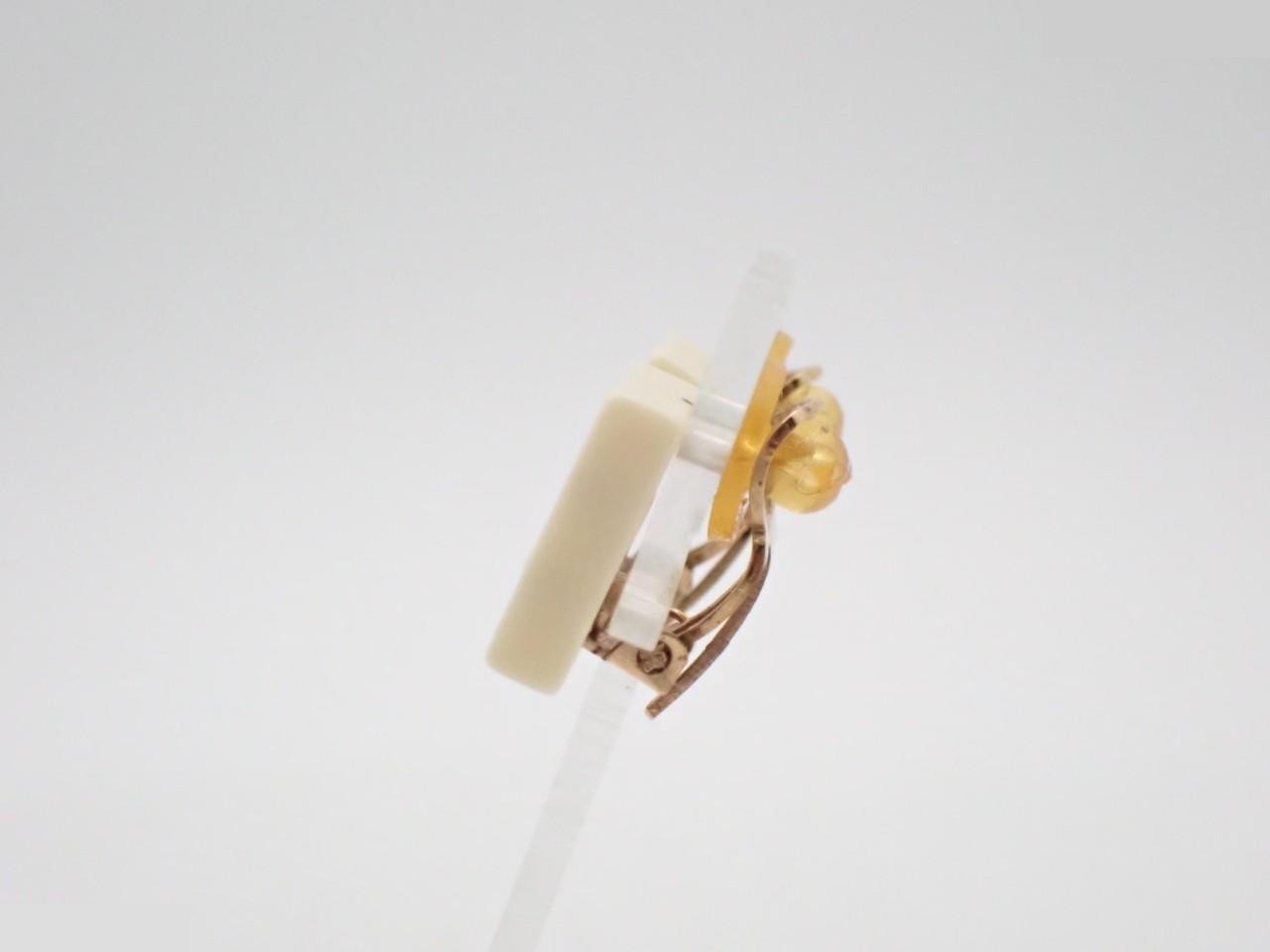 Coco Mark Square Earrings — view 3