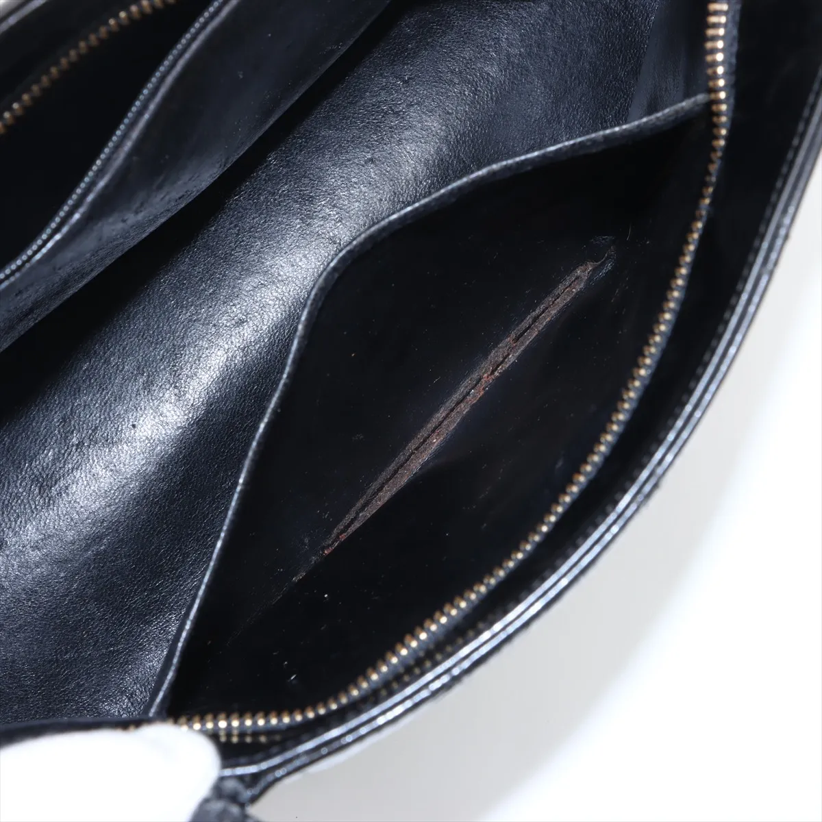 reproduction patent leather tote bag black gold hardware 2631513 2nd series — view 9