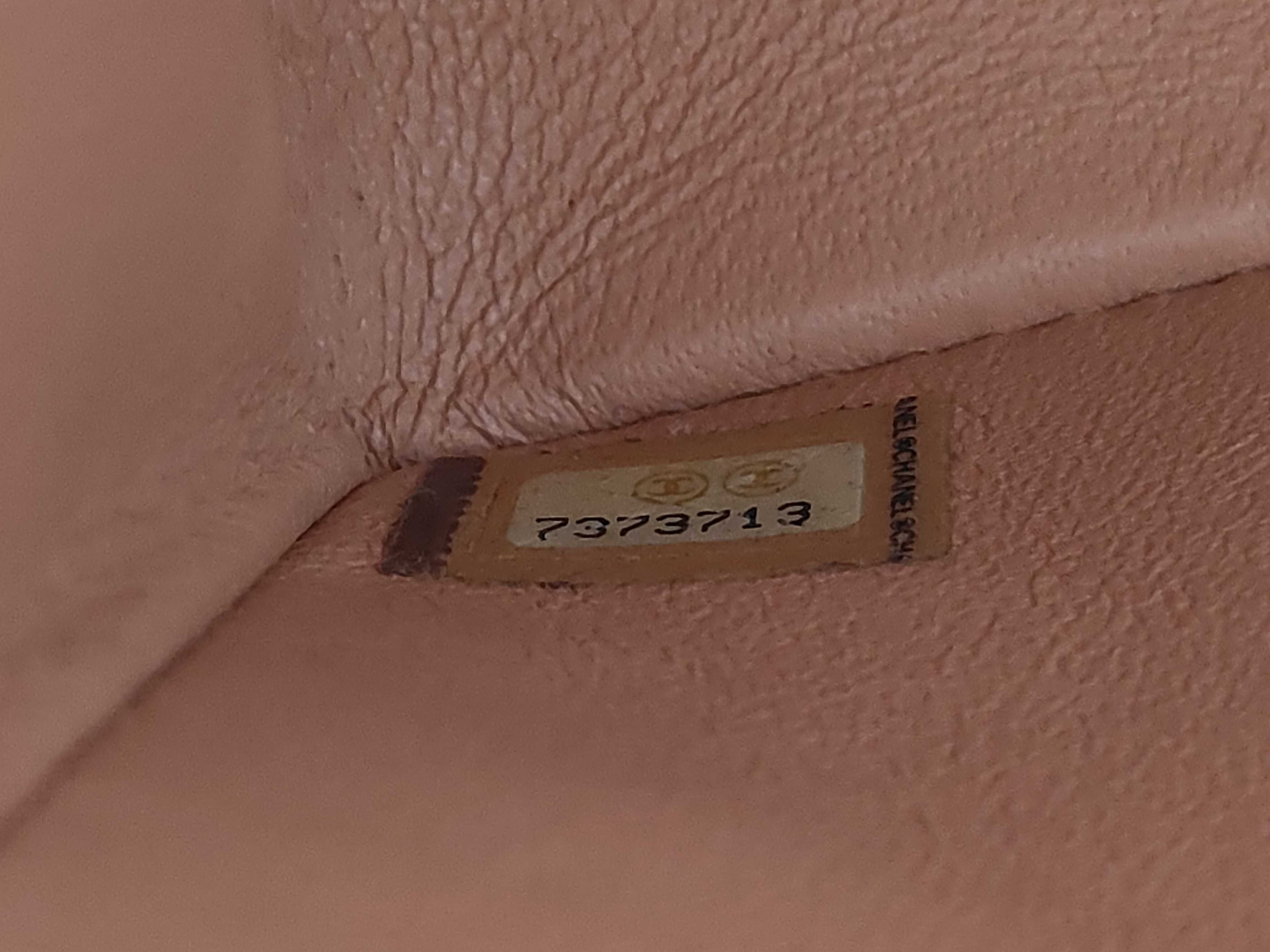 Matelassé Fabric Chain Shoulder Bag with COCO Logo, Pink — view 12