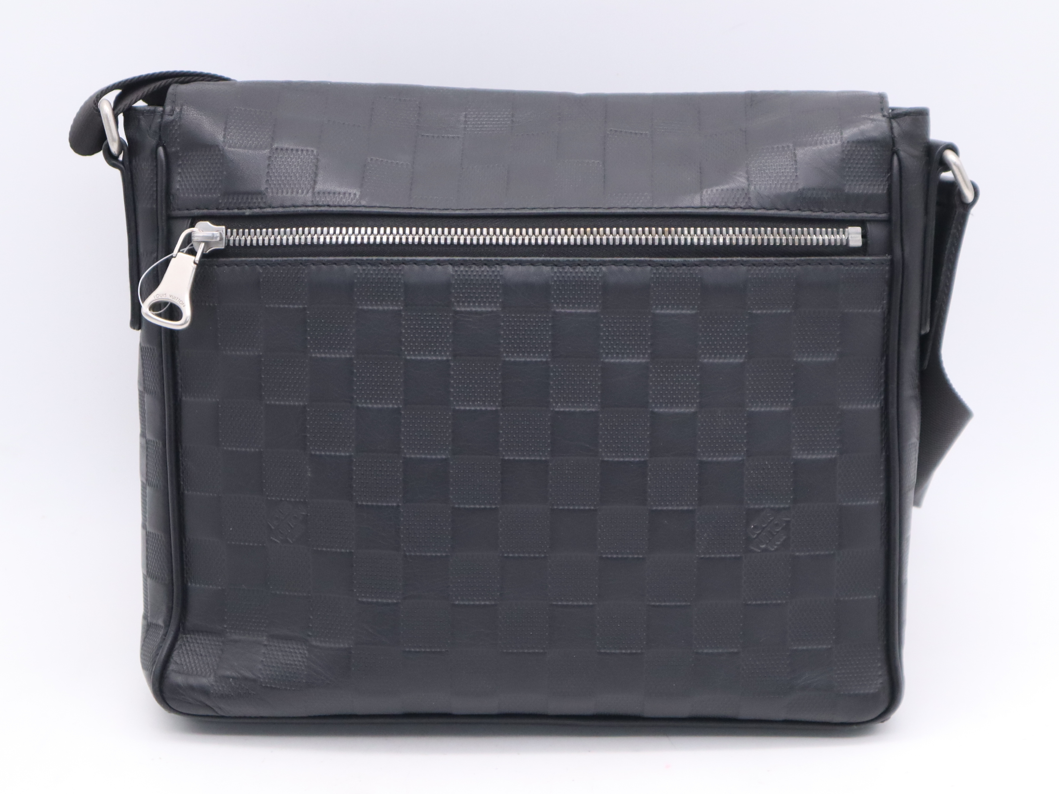 N41033 Damier Infini District PM Black Shoulder Bag — view 2