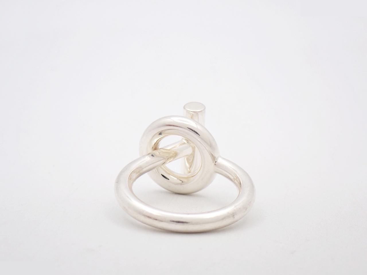 Echappé Ring, 925 Sterling Silver, 10.2g, Size #14.5, Stamped 55 — view 2