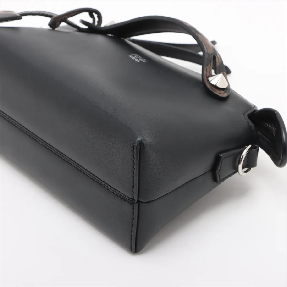 Zucca Visible Mini Leather 2WAY Shoulder Bag Black x Brown 8BL145 — view 3
