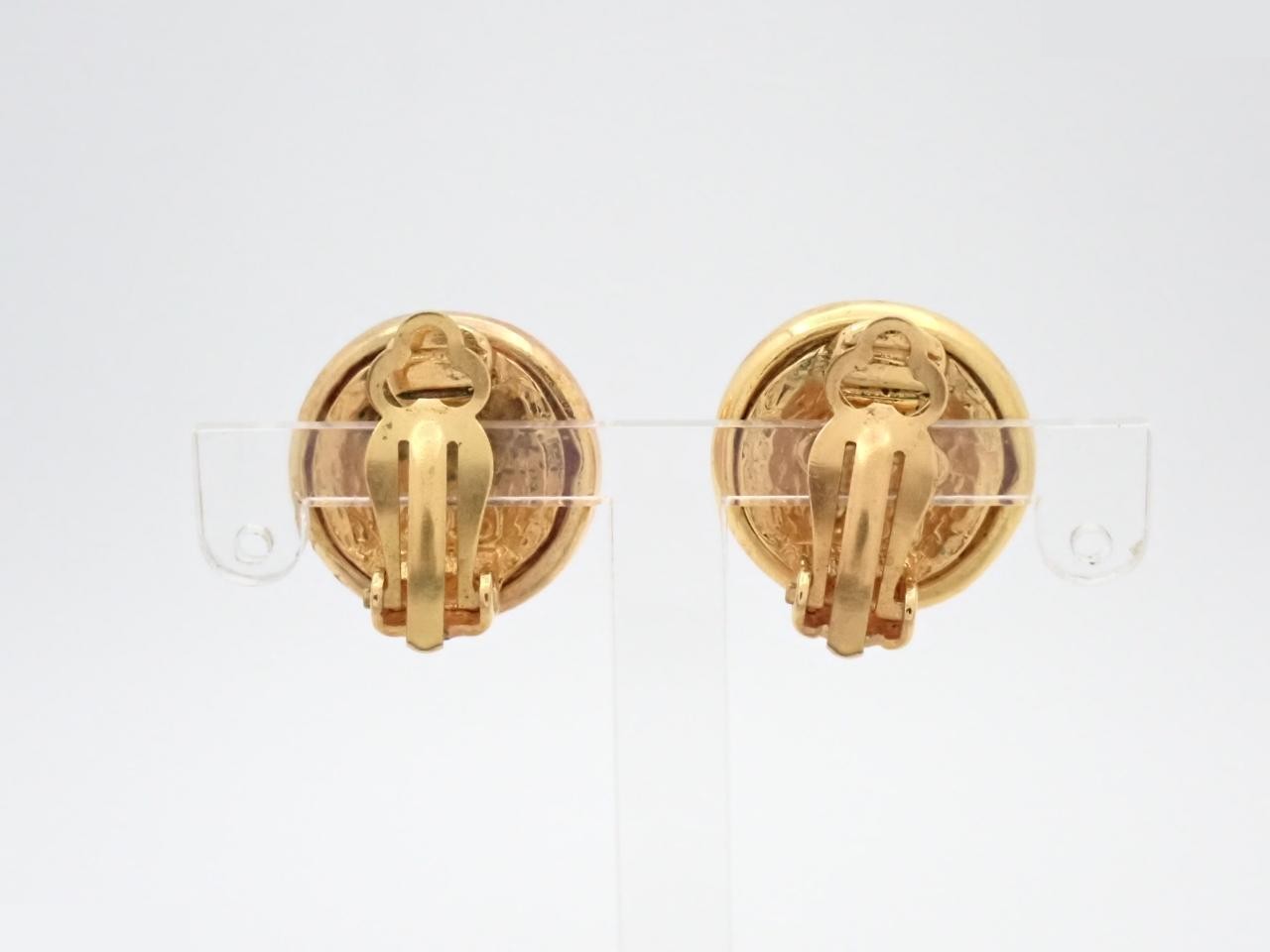 Earrings, Coco Mark, Circle, Gold — view 2