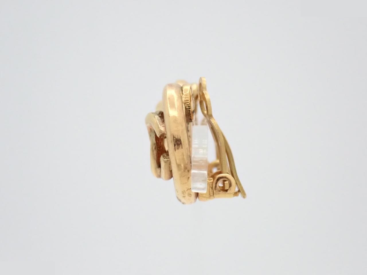 Earrings, Coco Mark, Circle, Gold — view 3
