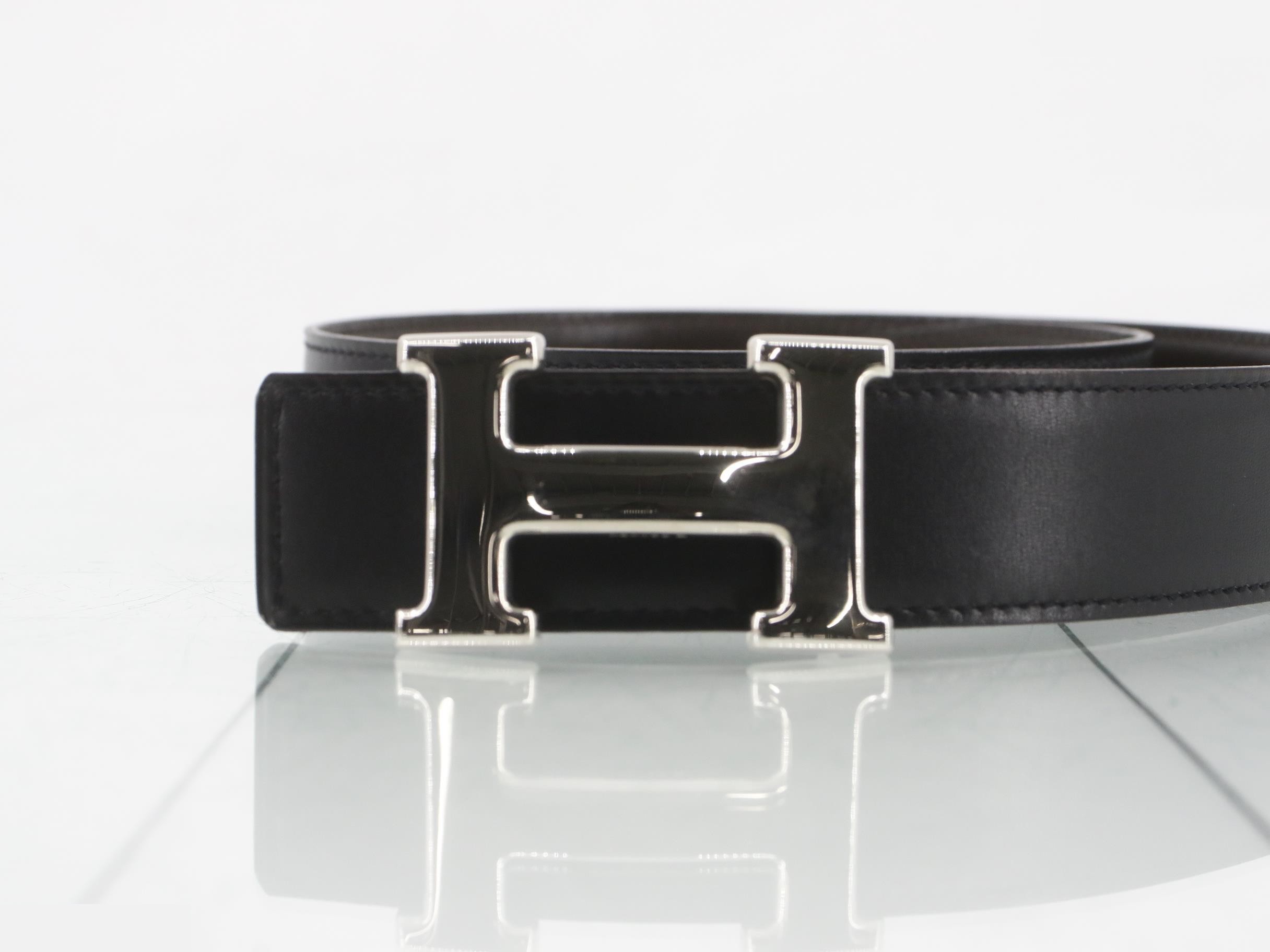 H-belt, box type, black, #85cm — view 3