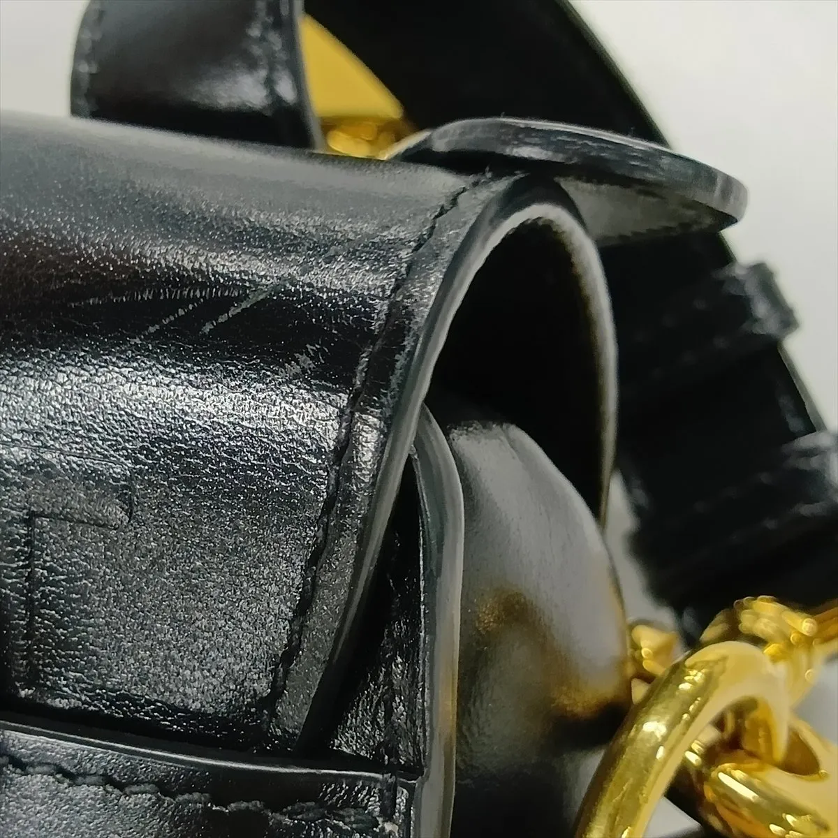 Bobby Small Leather Shoulder Bag, Black — view 12