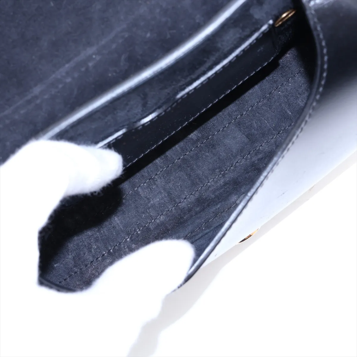 Bobby Small Leather Shoulder Bag, Black — view 6