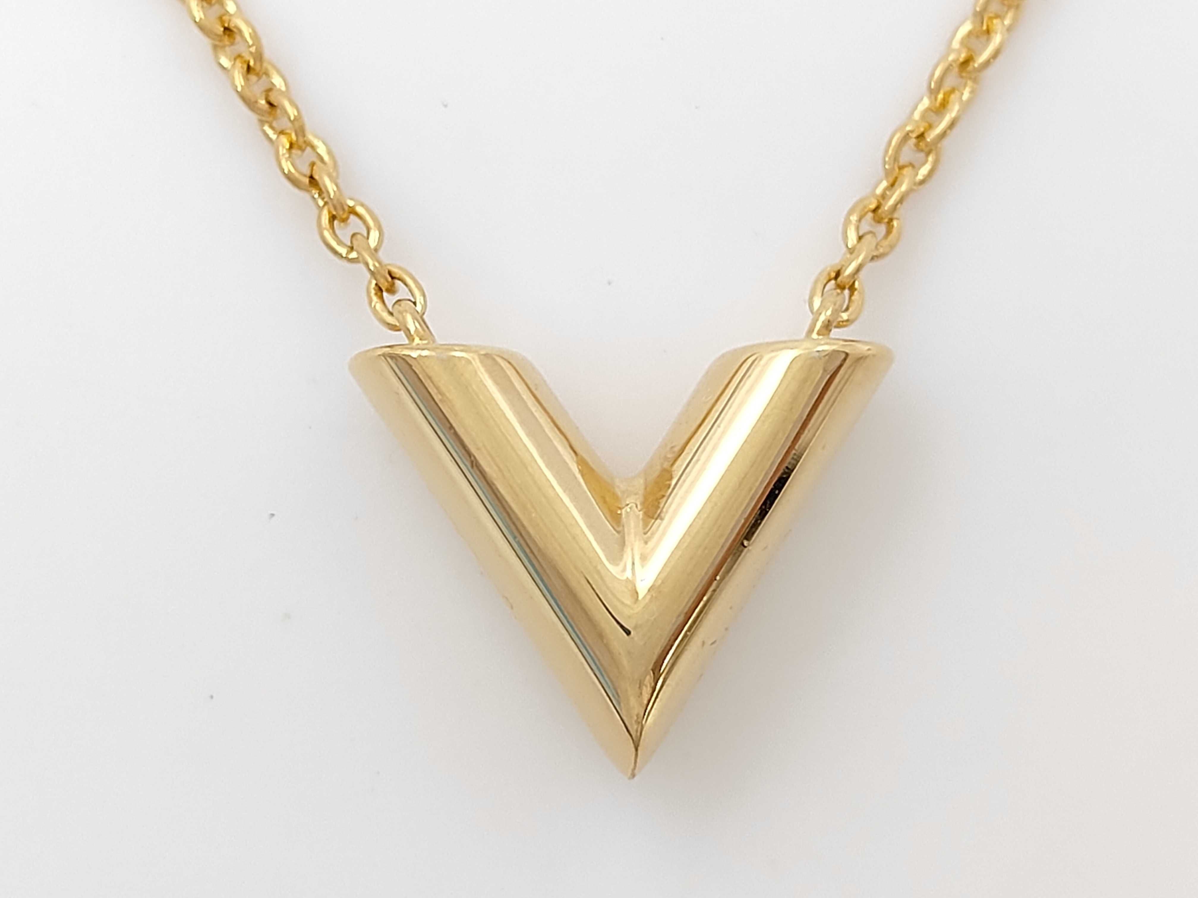 Essential V Gold Necklace — view 3