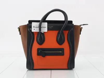 Luggage Leather 2-Way Handbag