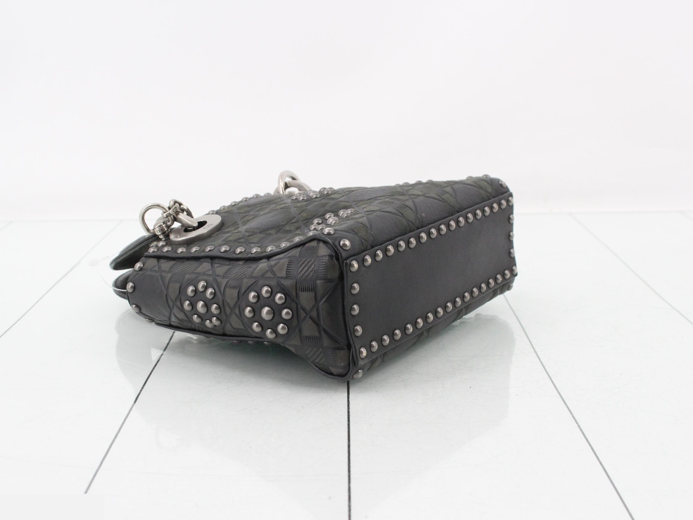 Lady Dior Mini Leather Studs — view 5