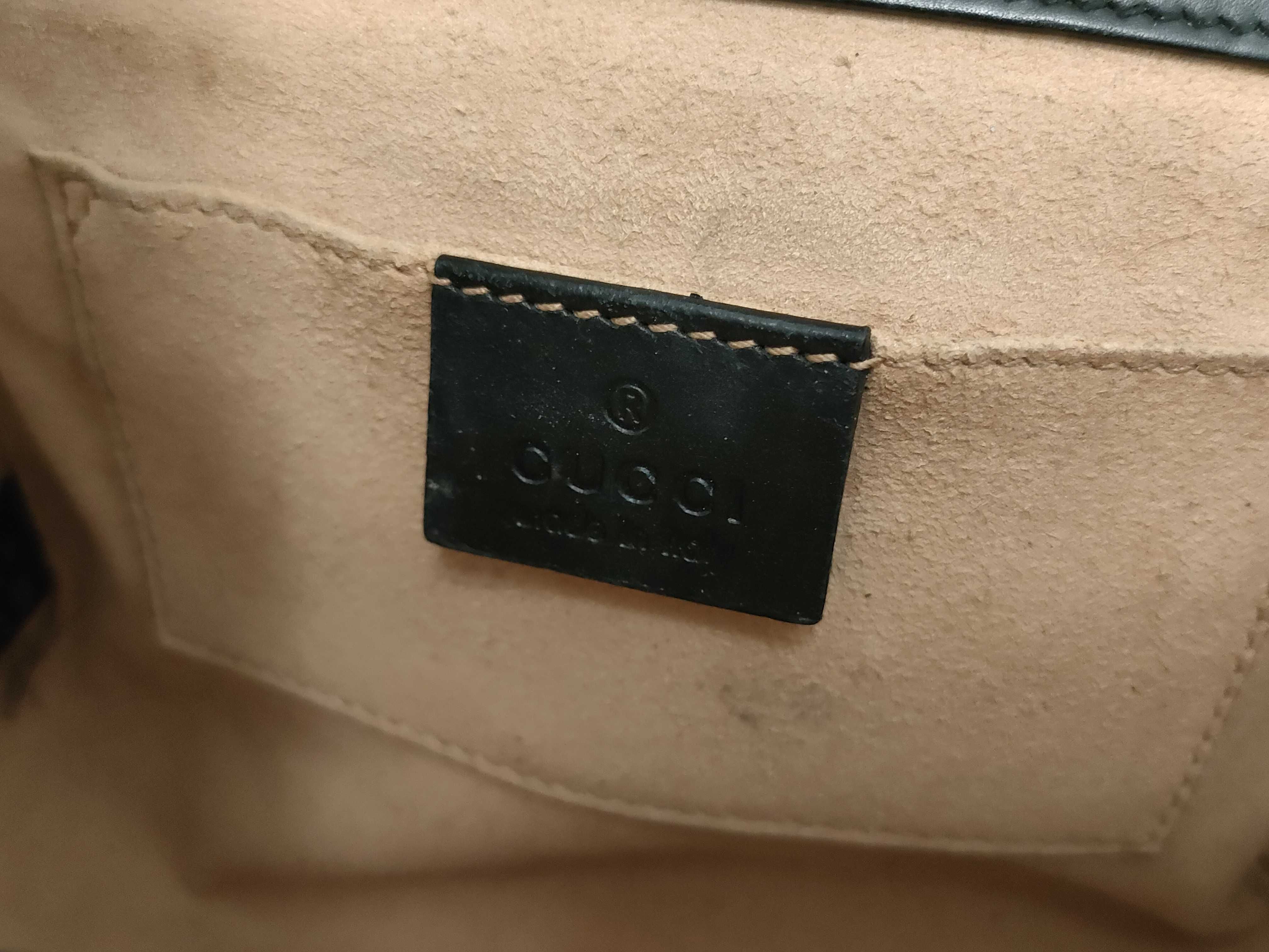 Guccissima Padlock Chain Shoulder Bag Leather Black 409487 Shoulder Bag — view 12