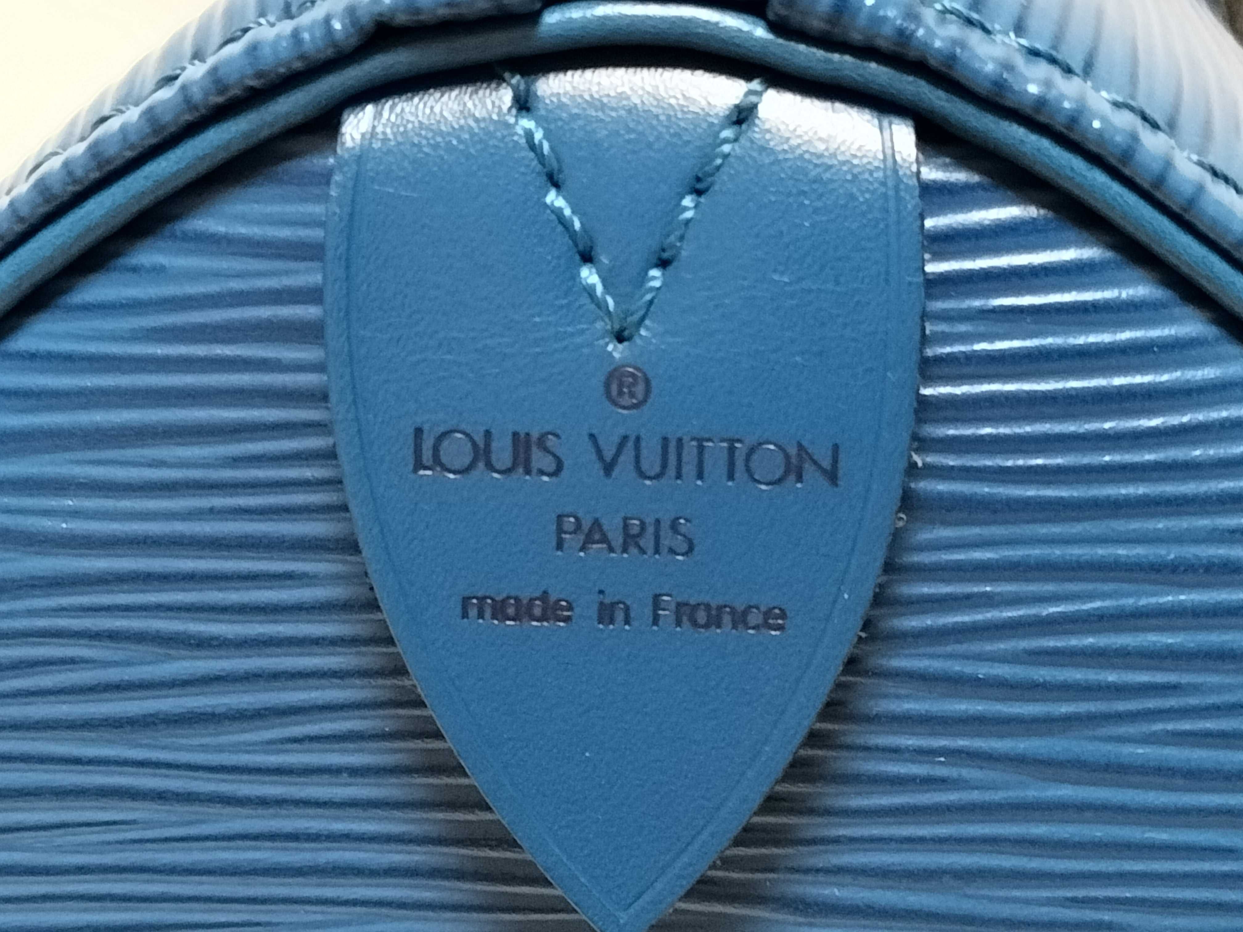 Epi Speedy Blue Boston Bag — view 11