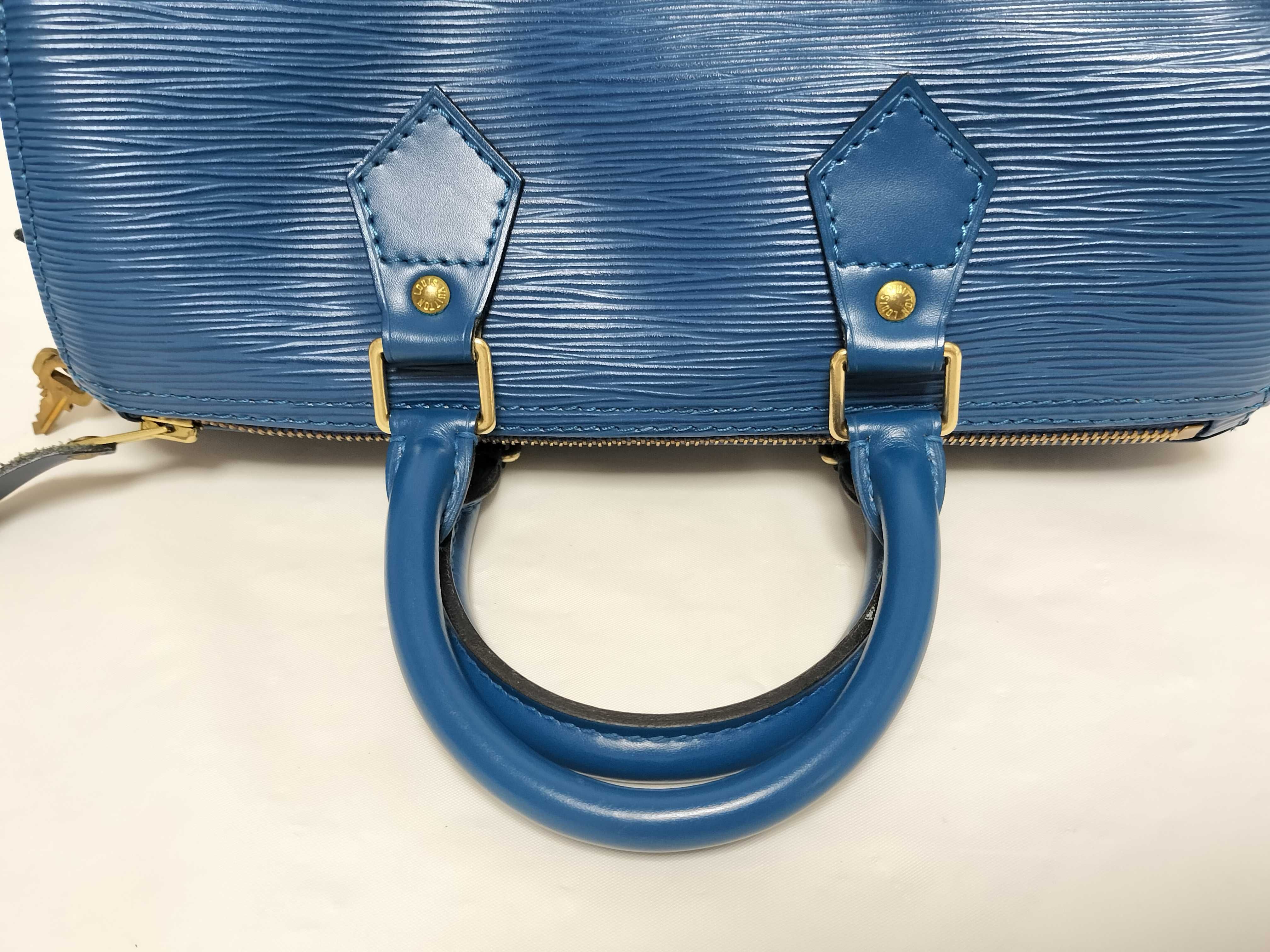 Epi Speedy Blue Boston Bag — view 3